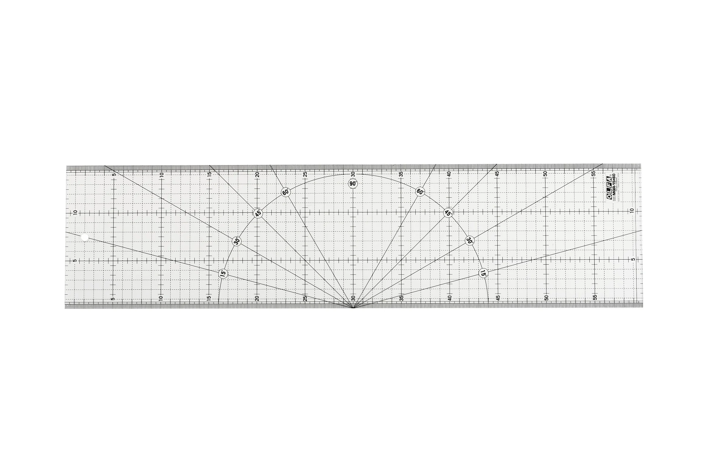 Разметочная метрическая линейка OLFA 150х600 мм OL-MQR-15x60