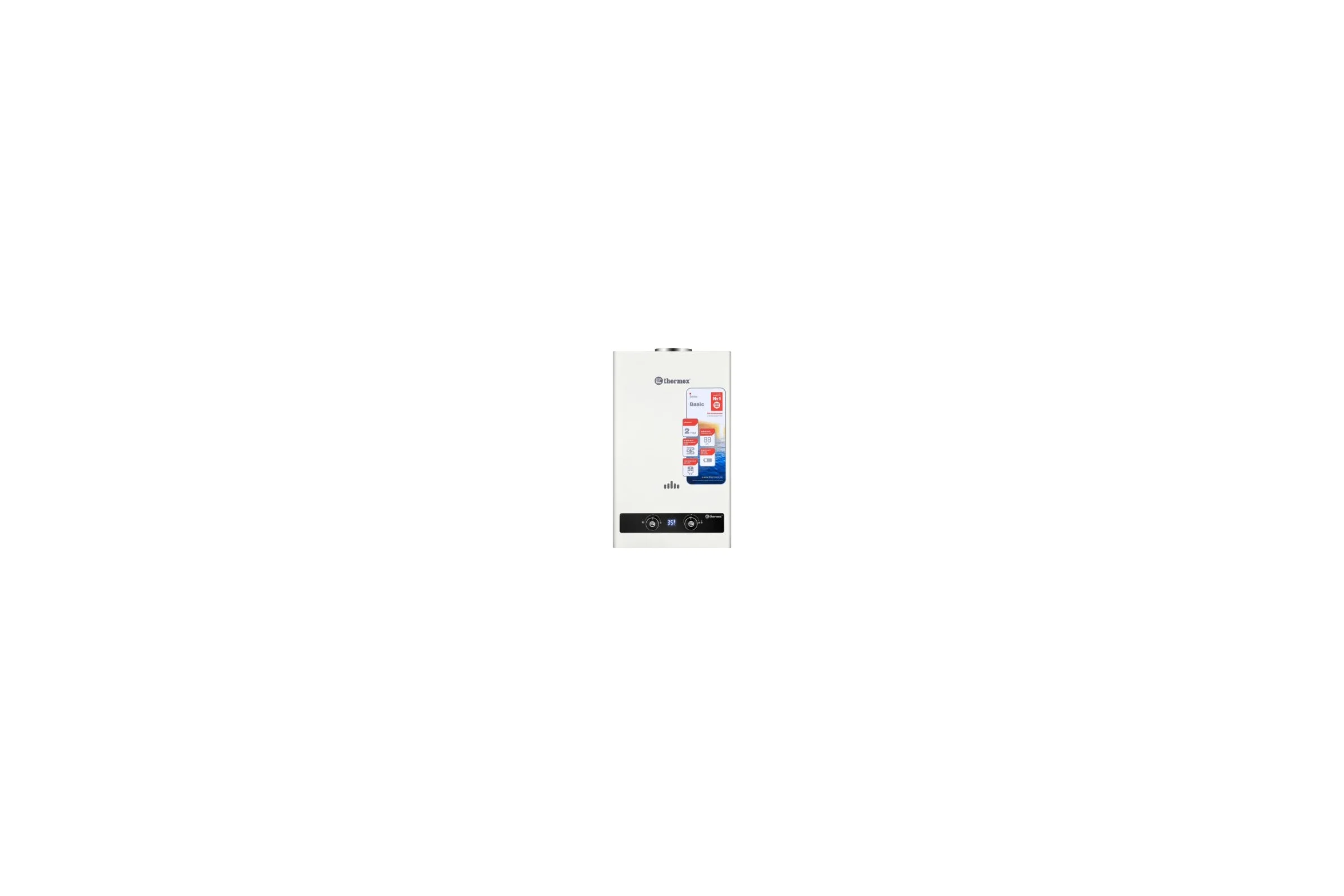 Газовый проточный бытовой водонагреватель THERMEX B 20 D ЭдЭБ02407