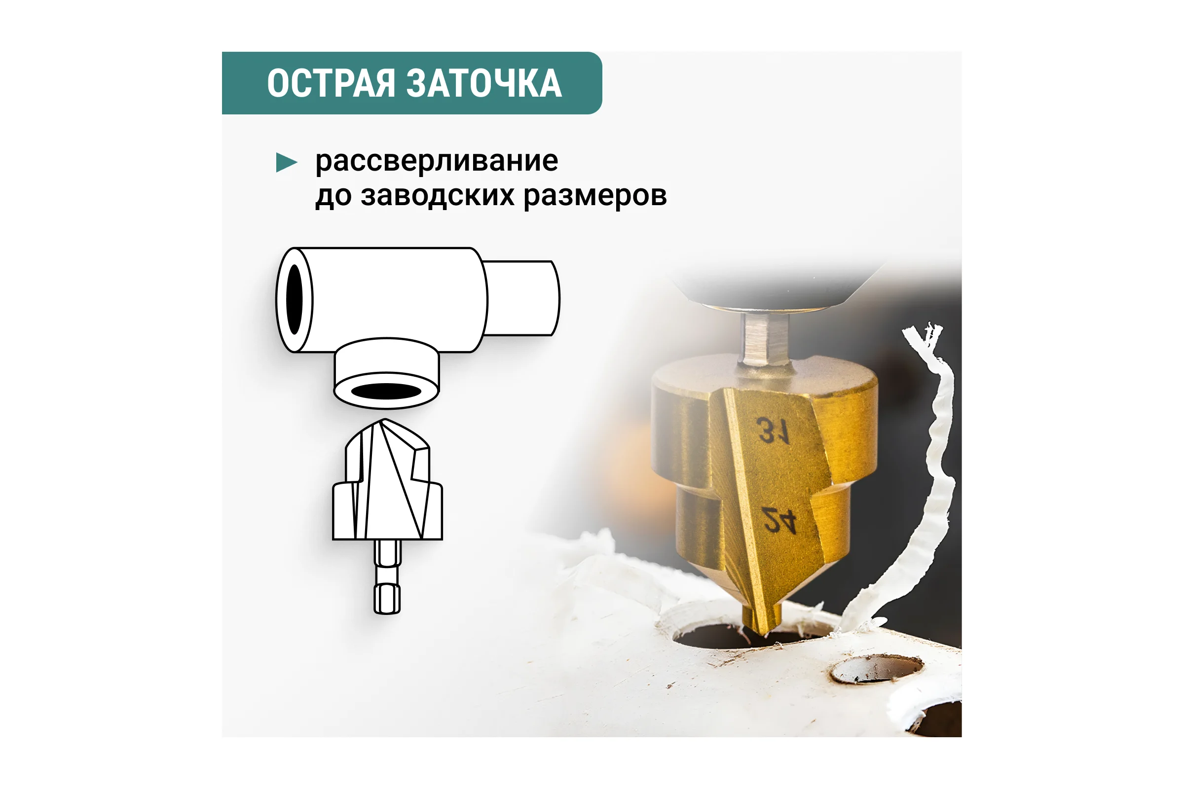 Набор ступенчатых сверл VIRA для полипропиленовых труб 15-19 18-24 24-31 мм шестигранный хвостовик 551403