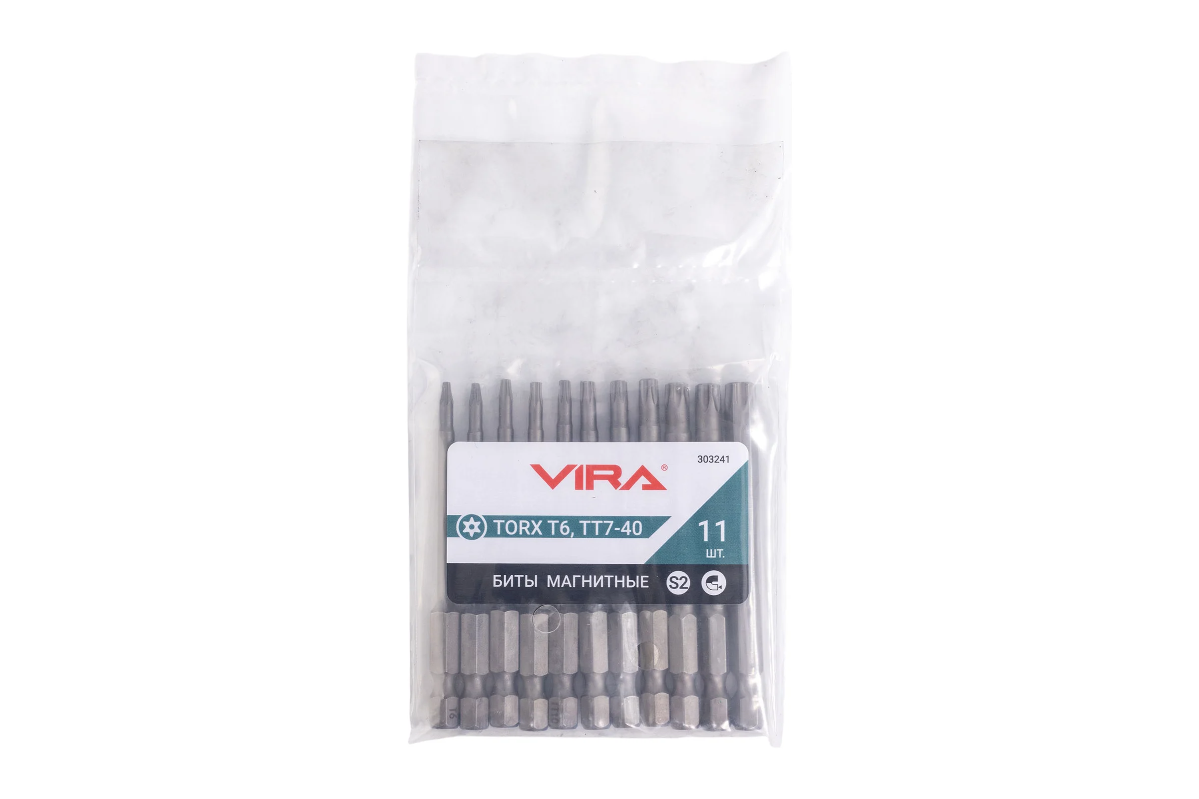 Набор бит VIRA TORX 75 мм 11 шт 303241