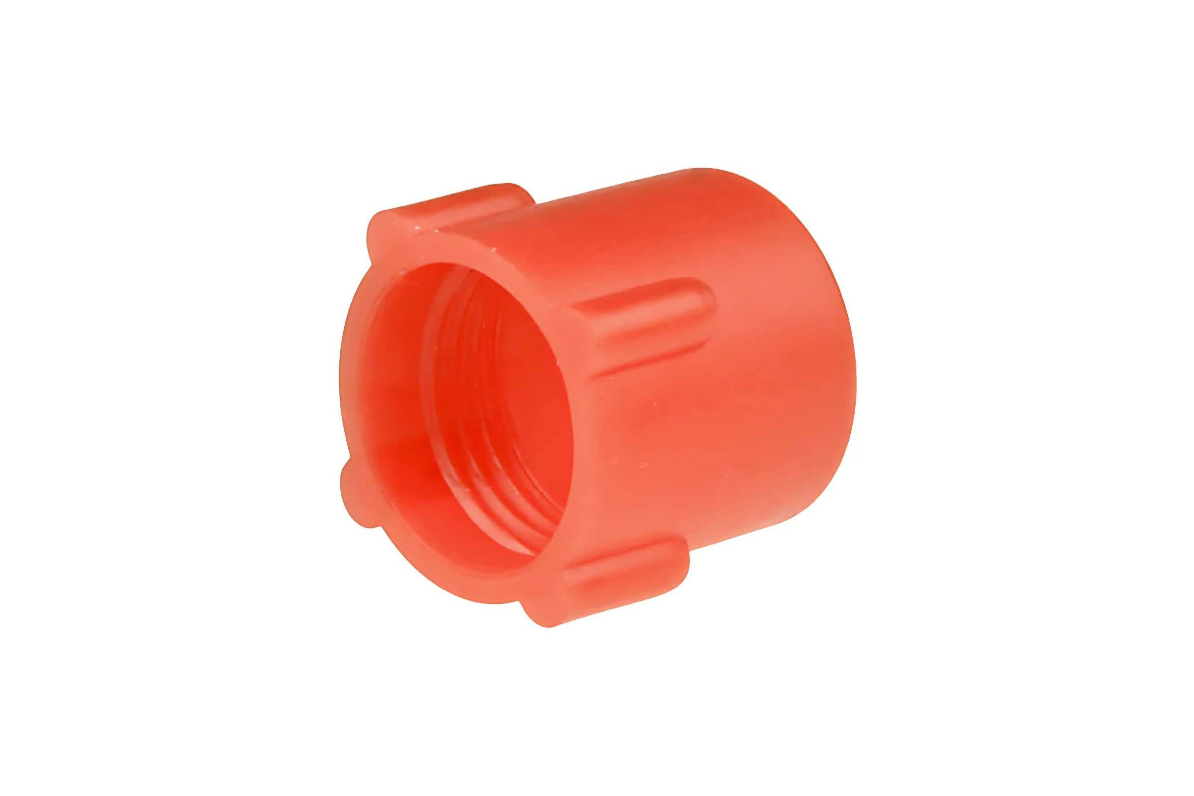 Заглушка пластиковая с внутренней резьбой Миниворкс GAS/BSP 1/8"x28, цвет красный – (20 шт.) CF1/8