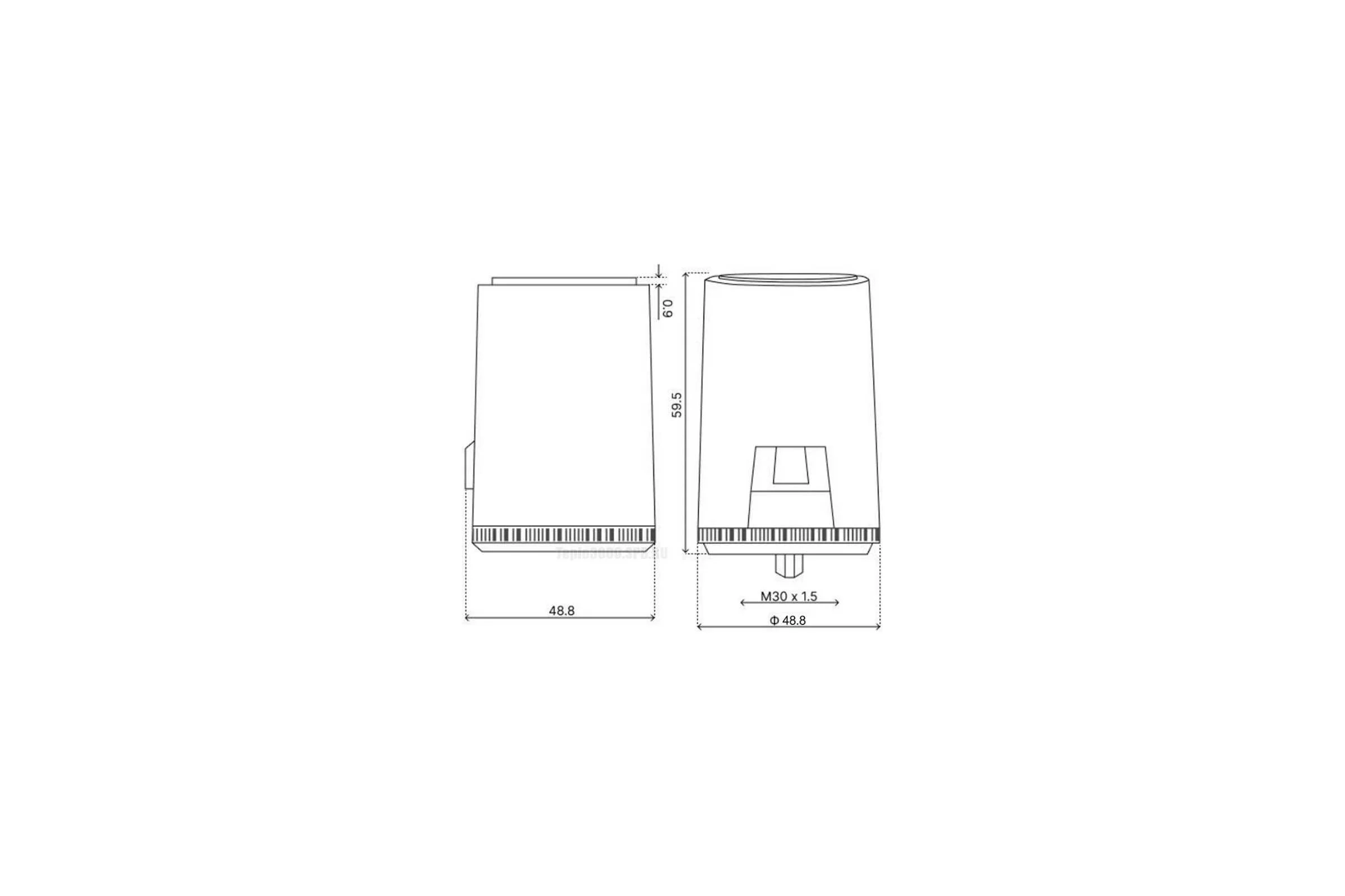 Сервопривод OKSELER Standart Plus M30x1,5 230 В нормально-закрытый Oks00323