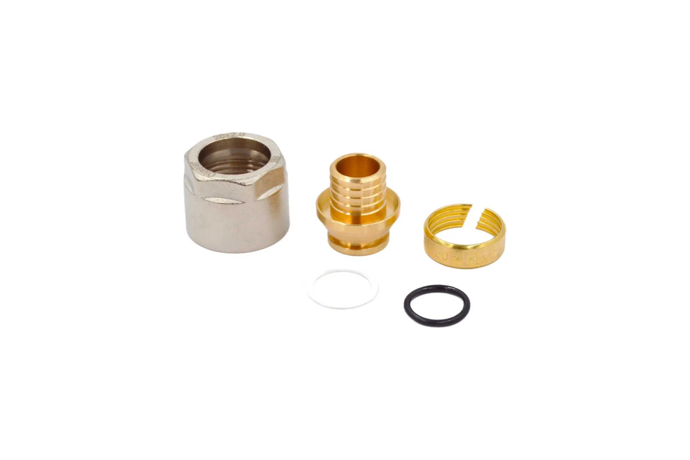 Фитинг компрессионный для PEX труб OKSELER 20x2.0x3/4, 2 шт oks00398-2