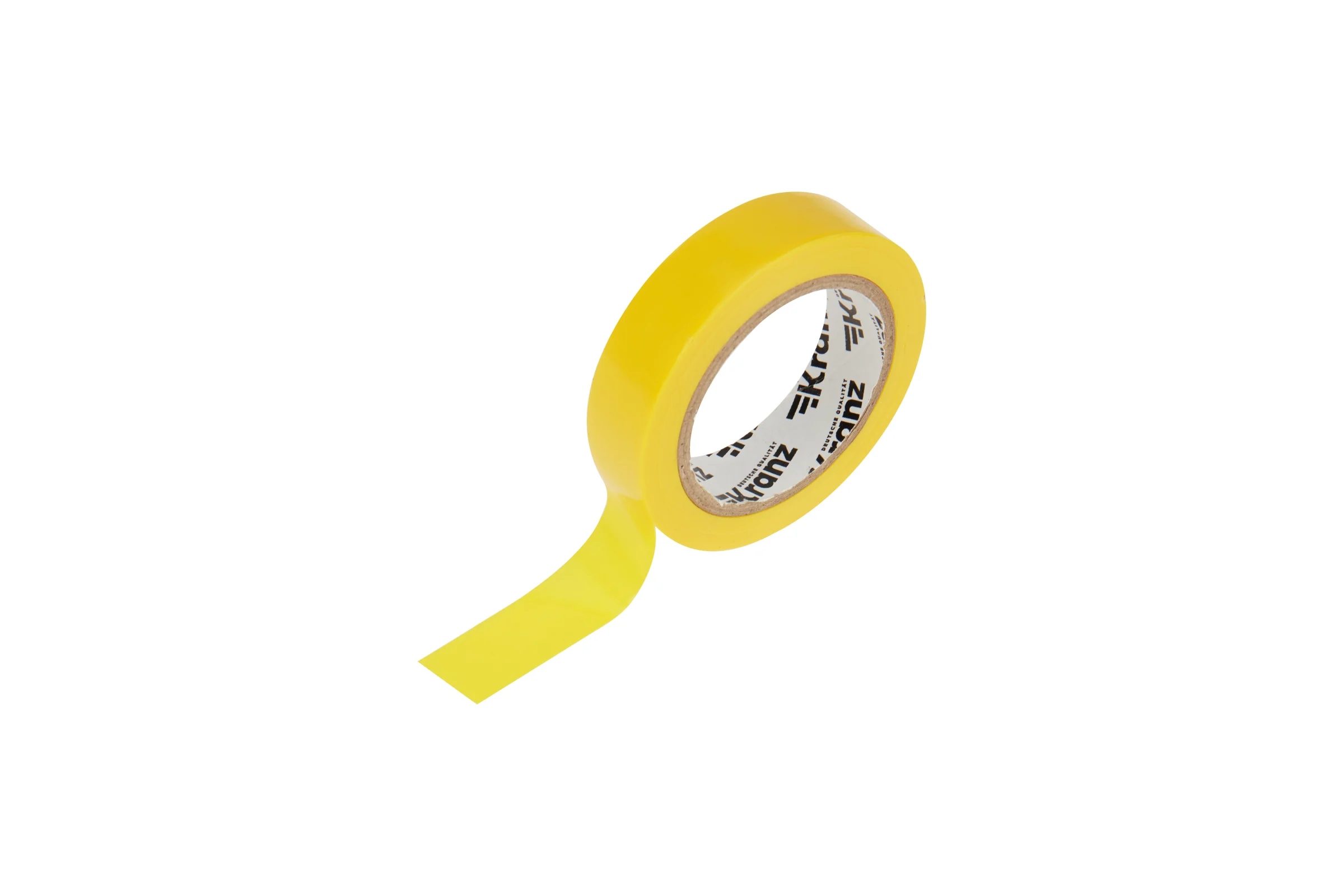Изолента ПВХ KRANZ 0,13х15 мм, 10 м, желтая KR-09-2002