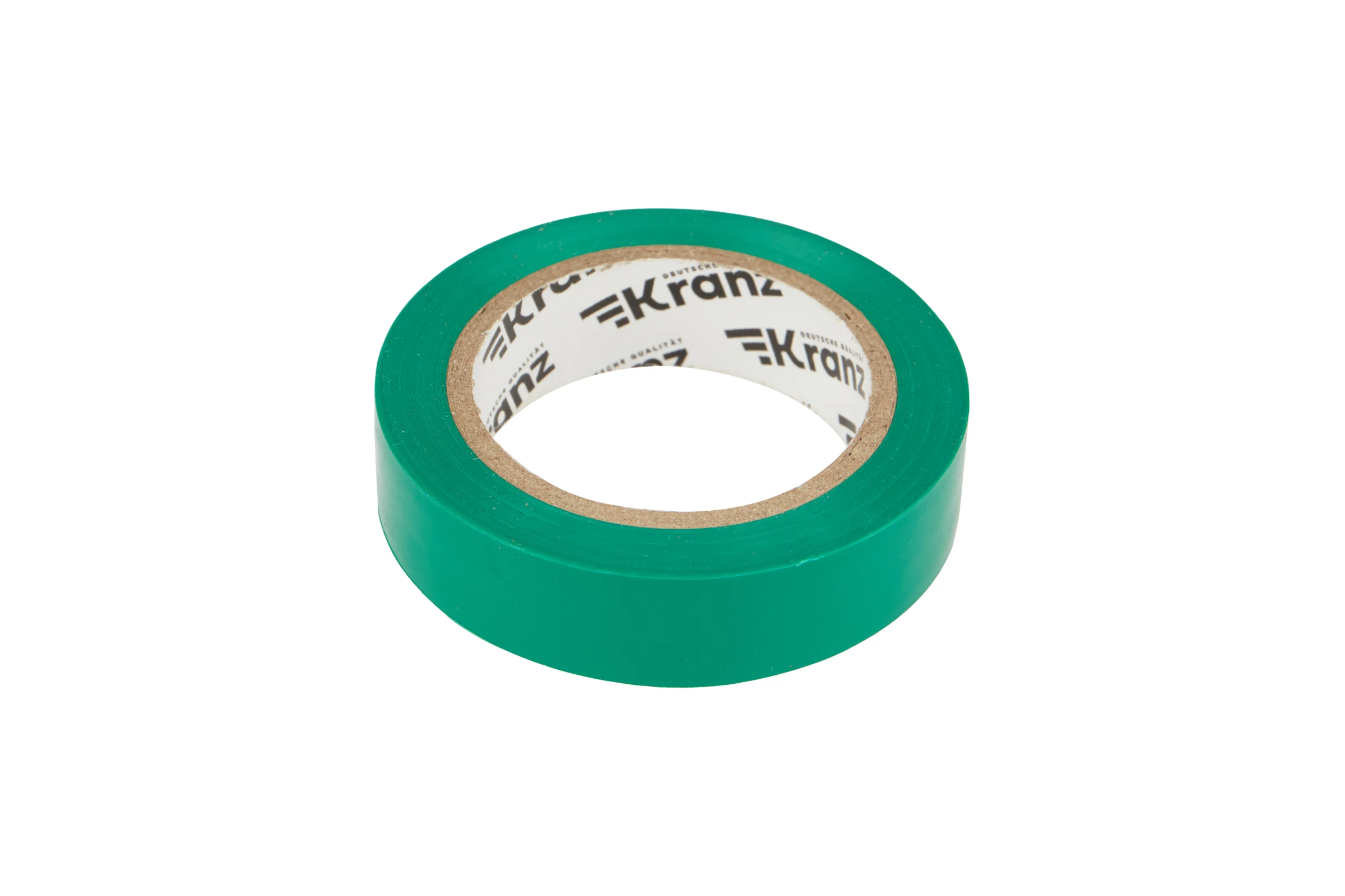 Изолента ПВХ KRANZ 0,13х15 мм, 10 м, зеленая KR-09-2003