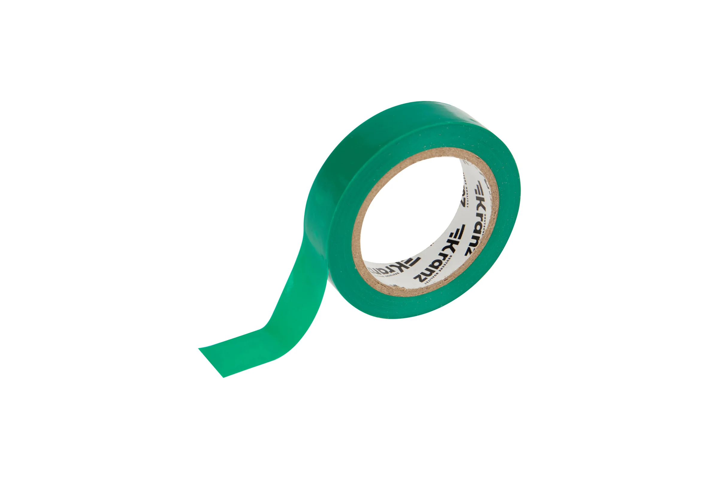 Изолента ПВХ KRANZ 0,13х15 мм, 10 м, зеленая KR-09-2003