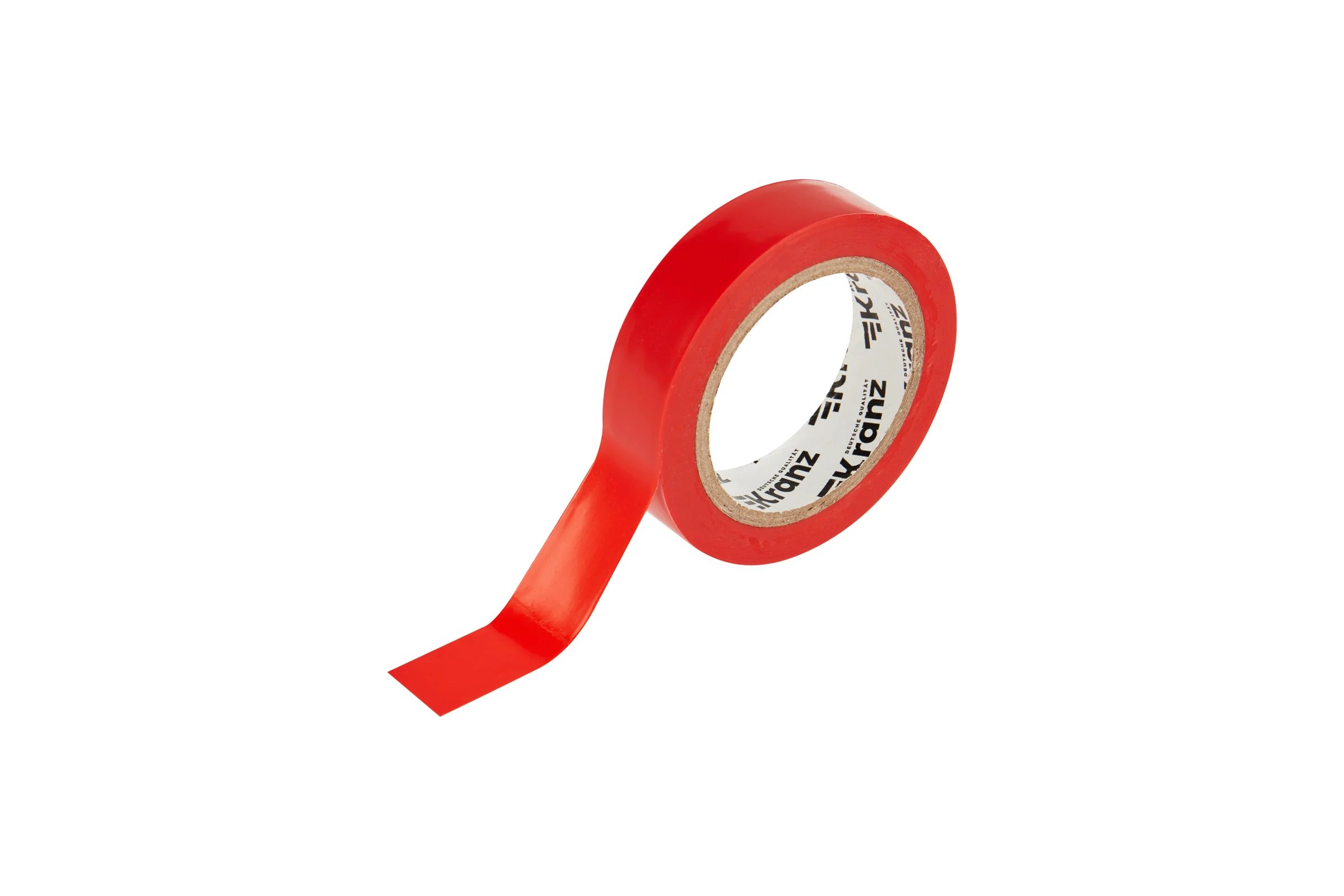 Изолента ПВХ KRANZ 0,13х15 мм, 10 м, красная KR-09-2004