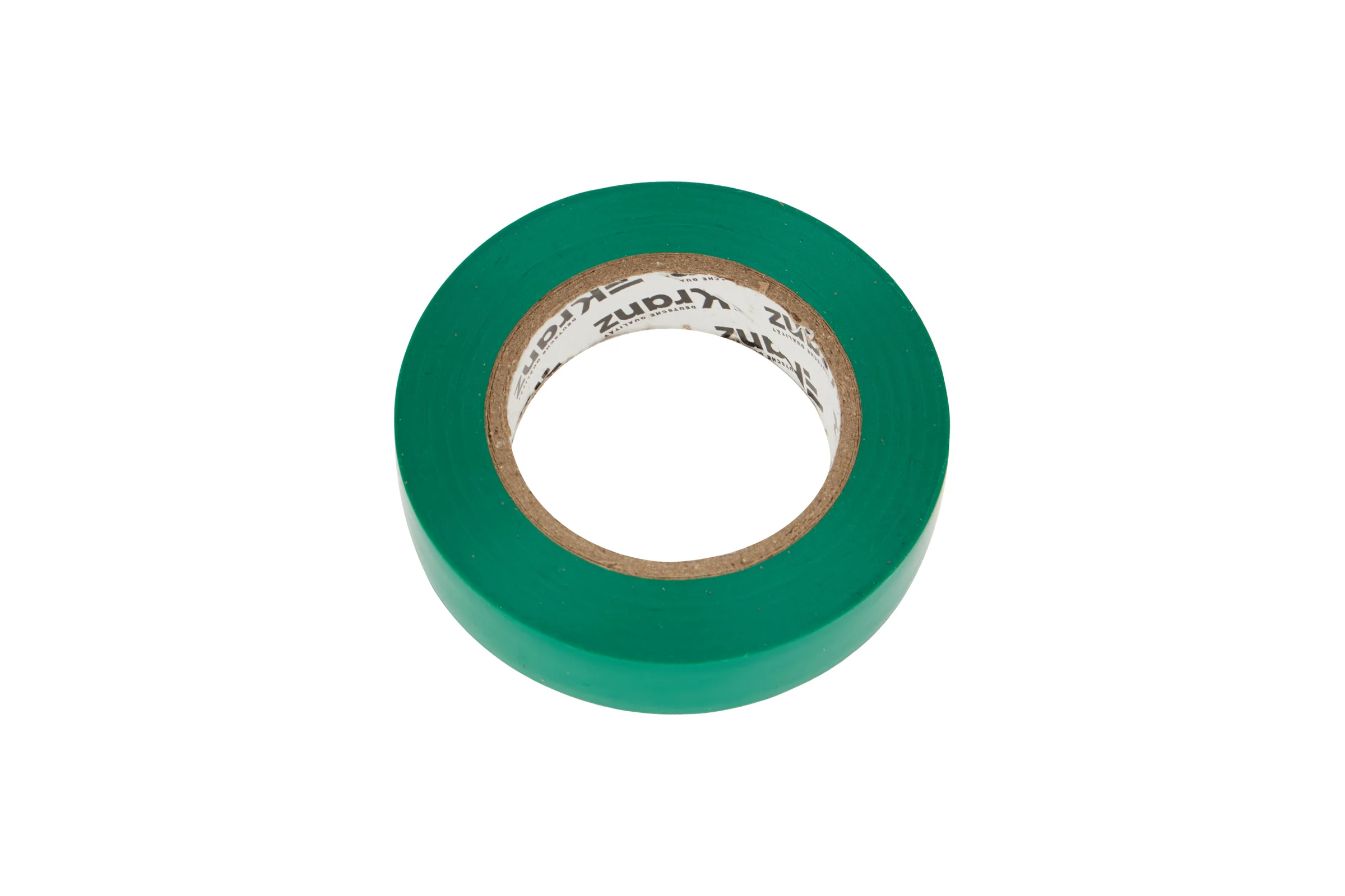 Изолента ПВХ KRANZ 0,13х15 мм, 20 м, зеленая KR-09-2603