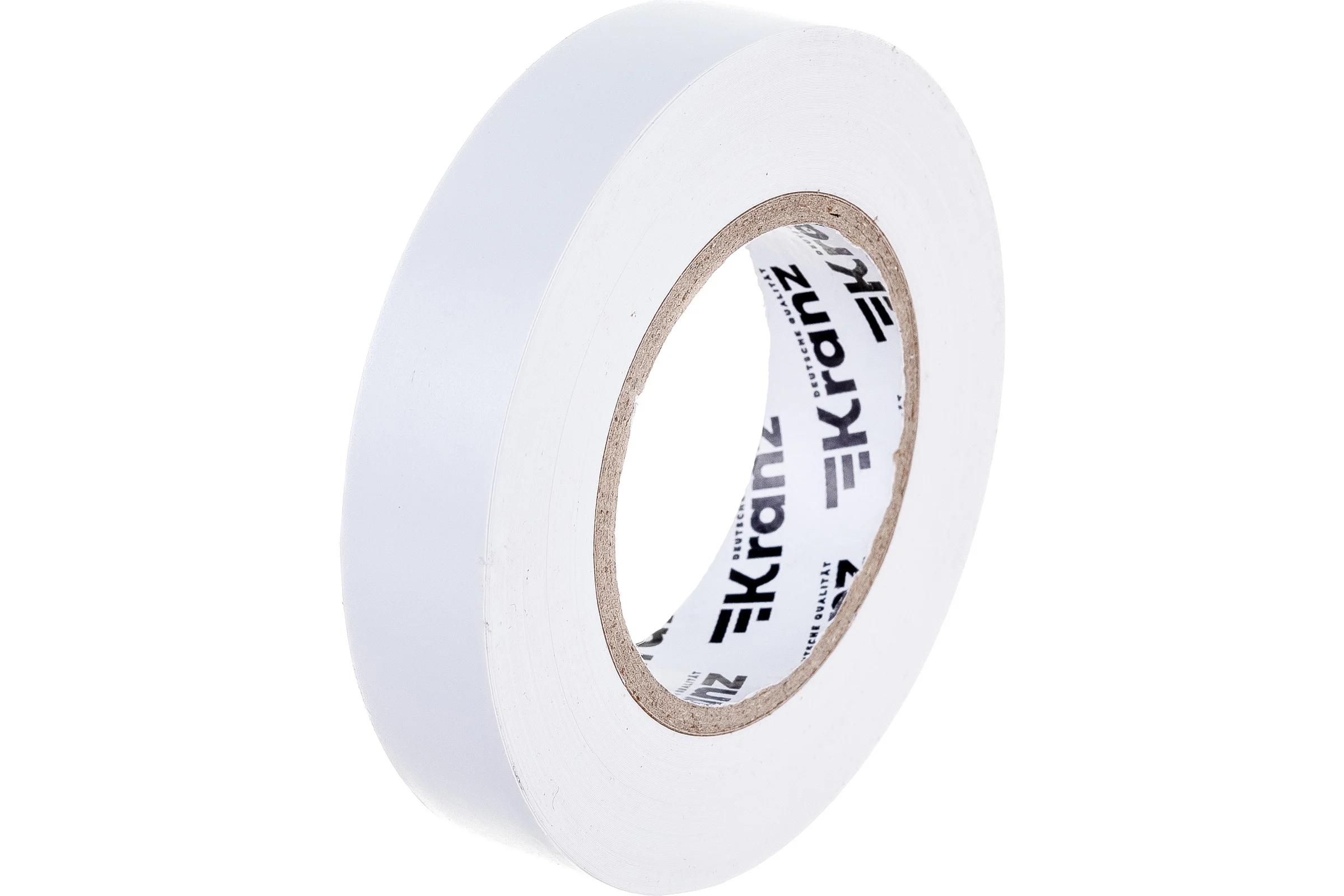 Изолента ПВХ KRANZ 0,13х15 мм, 25 м, белая KR-09-2101