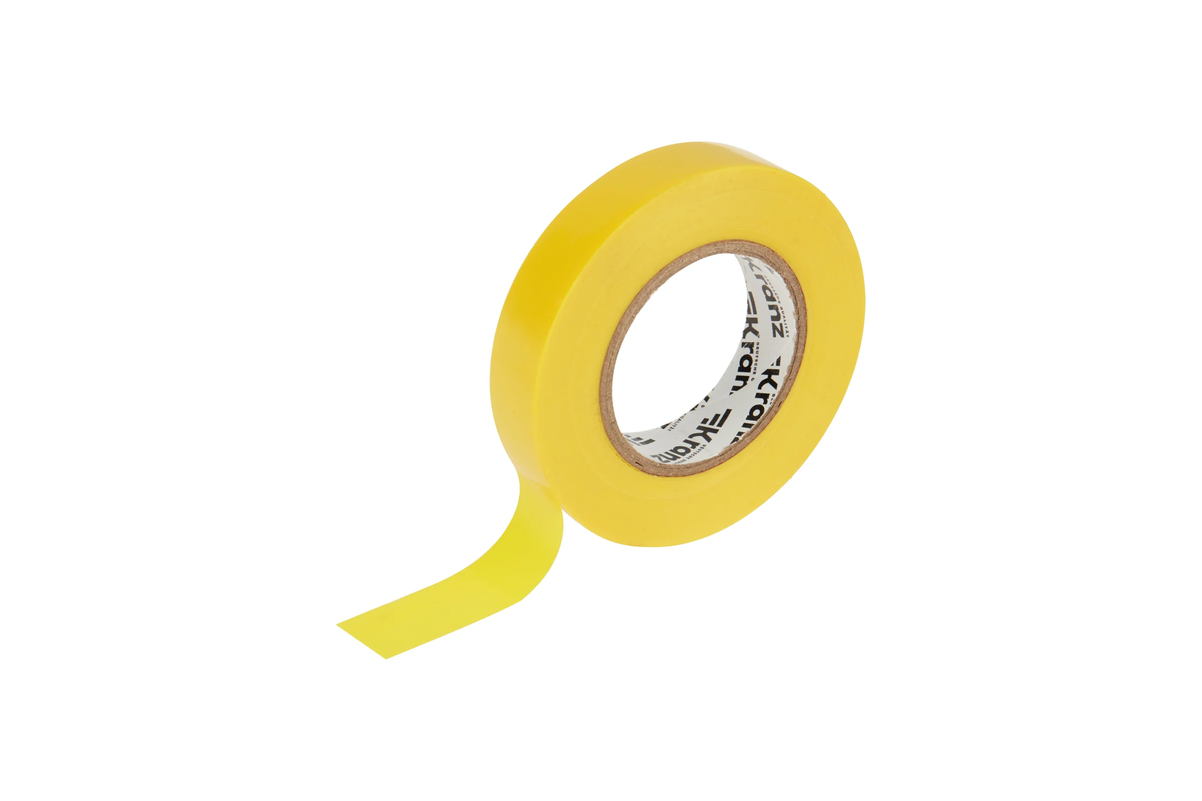 Изолента ПВХ KRANZ 0,13х15 мм, 25 м, желтая KR-09-2102