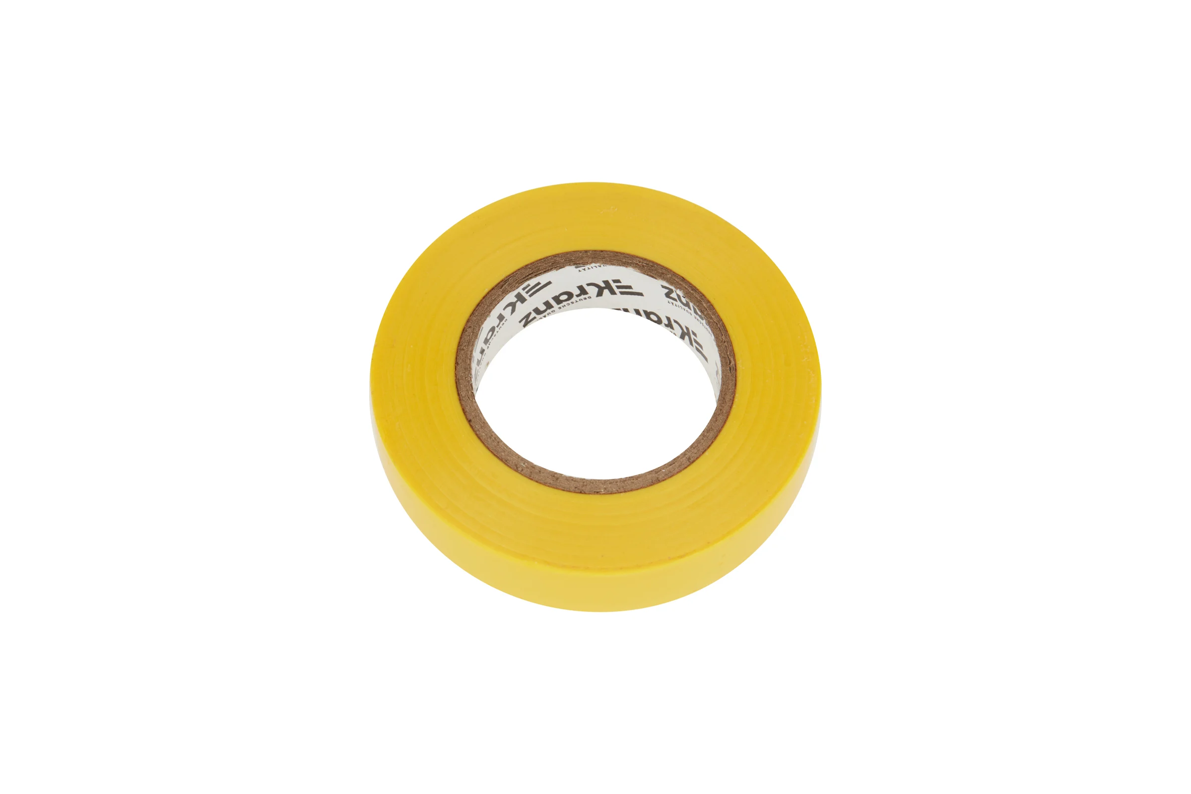 Изолента ПВХ KRANZ 0,13х15 мм, 25 м, желтая KR-09-2102