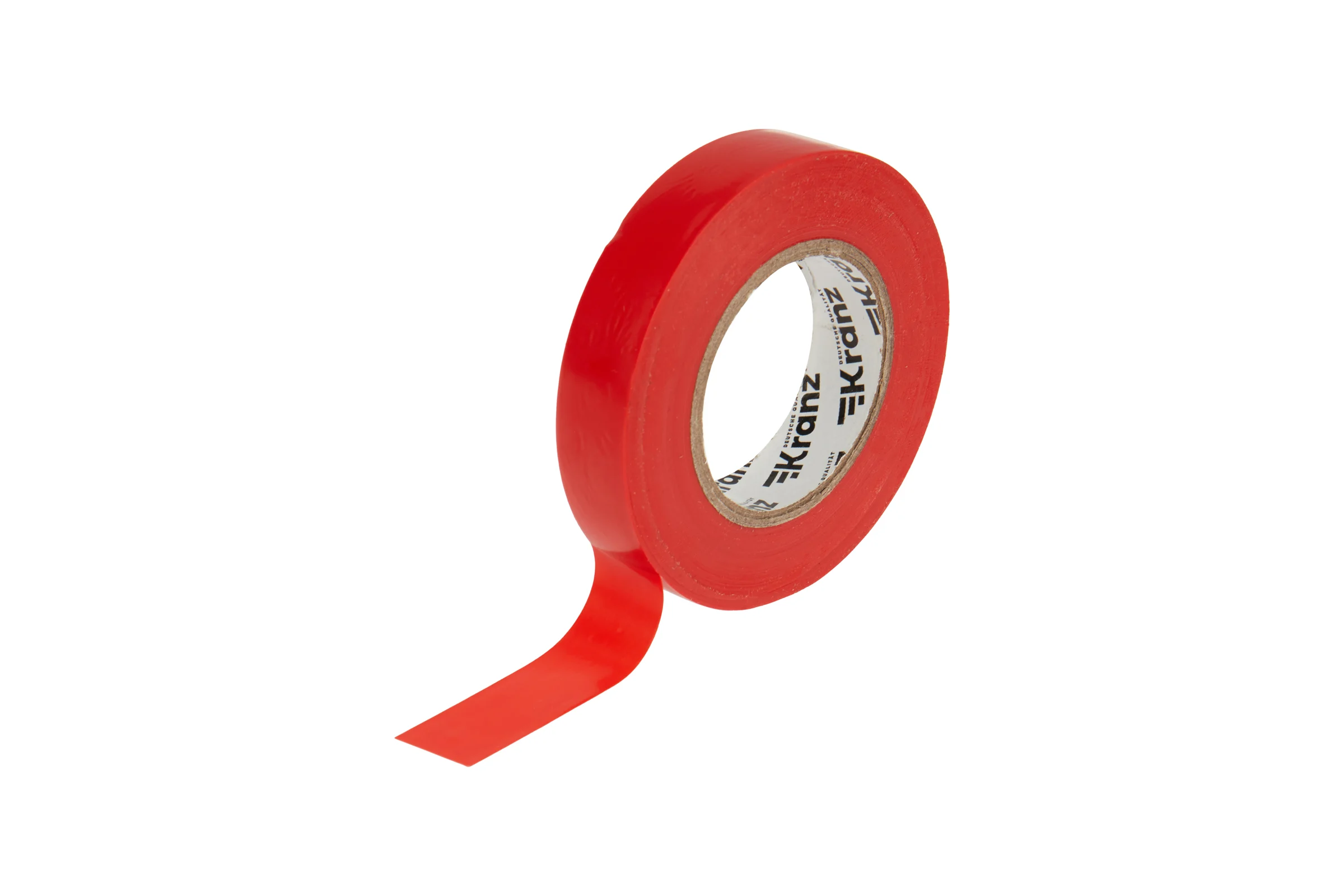 Изолента ПВХ KRANZ 0,13х15 мм, 25 м, красная KR-09-2104