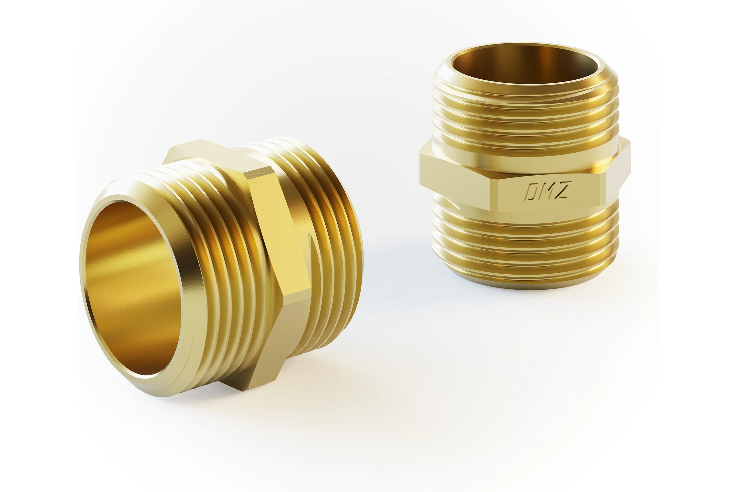 Ниппель ДМЗ DN20 (3/4") НР/НР латунь, 4 шт ДМЗ.005.20