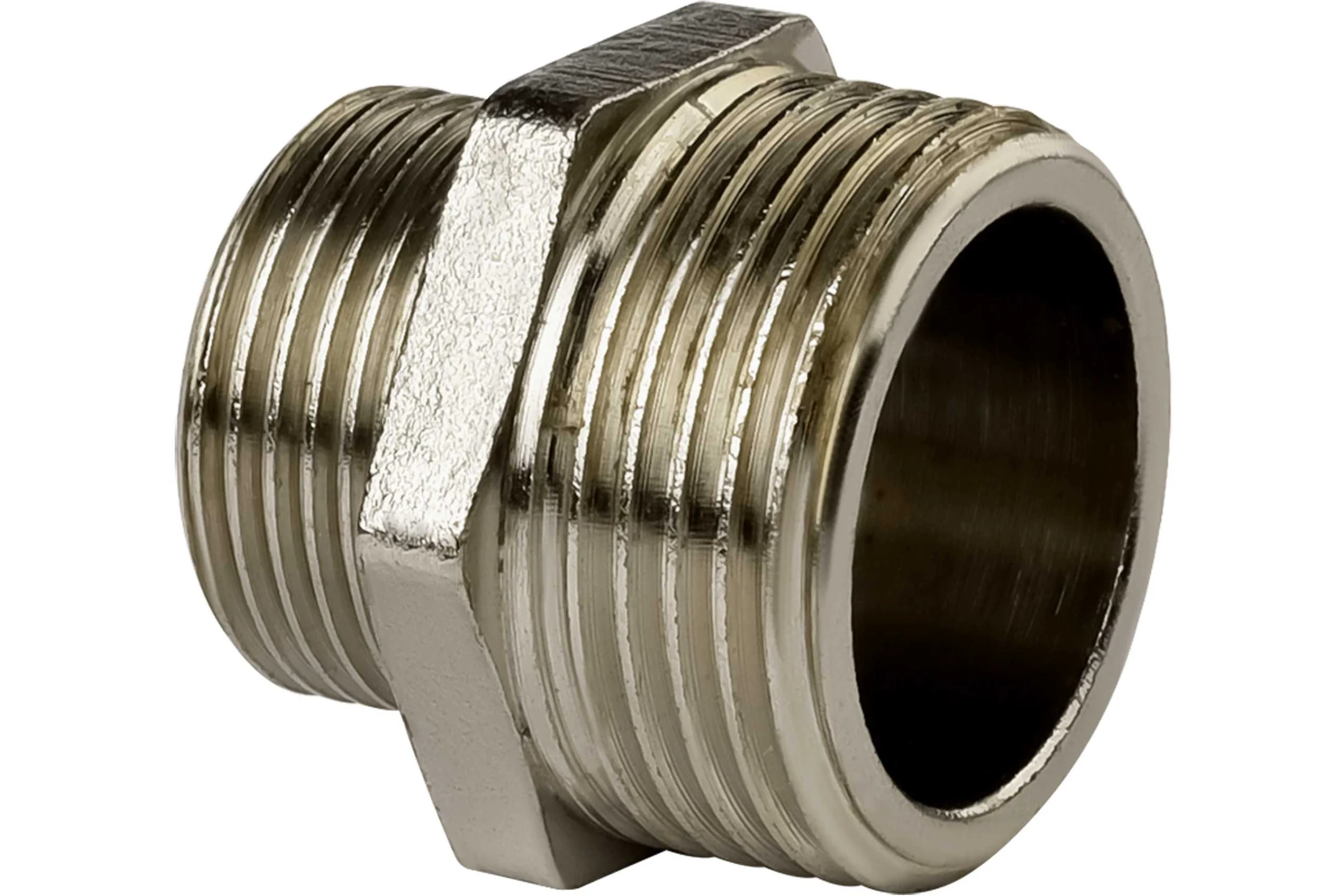 Ниппель переходной ДМЗ DN20x25 (3/4"НР х 1"НР) латунь, 3 шт ДМЗ.006.20х25