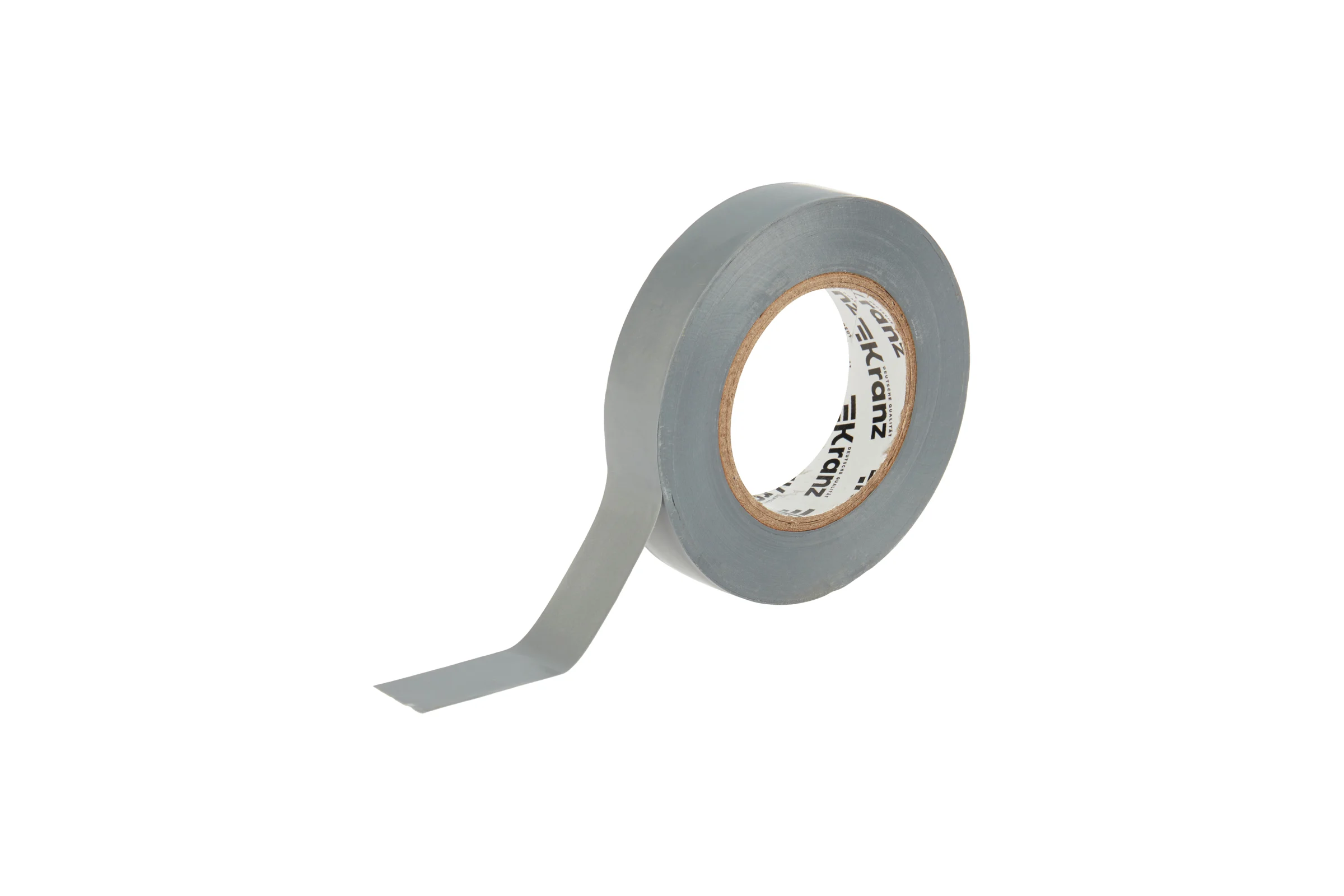 Изолента ПВХ KRANZ 0,13х15 мм, 25 м, серая KR-09-2108