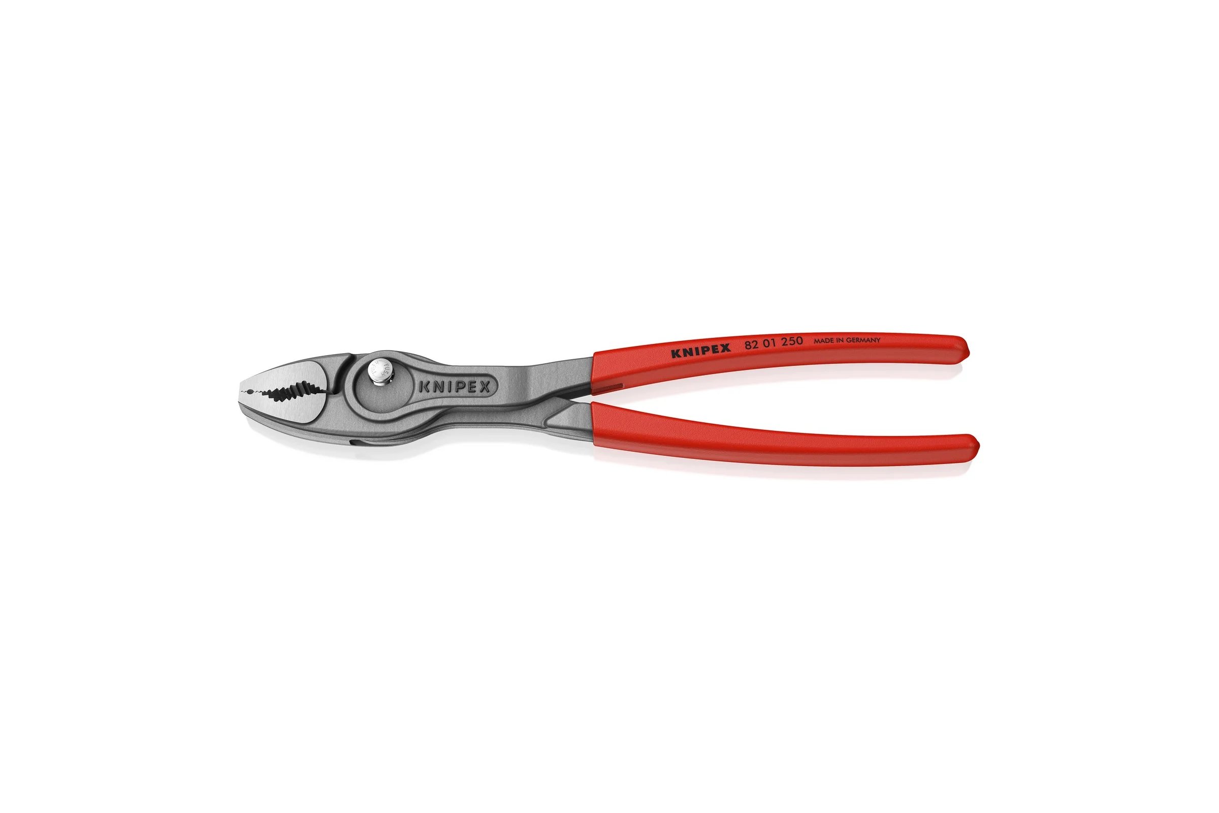 Клещи с фронтальным и боковым захватами Knipex TwinGrip, зев 5-27 мм, длина 250 мм, обливные ручки, SB KN-8201250SB