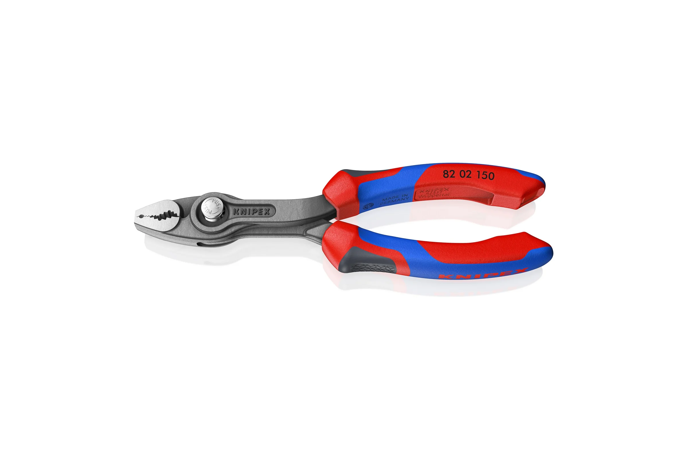 Клещи с фронтальным и боковым захватами Knipex TwinGrip, зев 3-16 мм, длина 150 мм, 3К ручки, SB KN-8202150SB