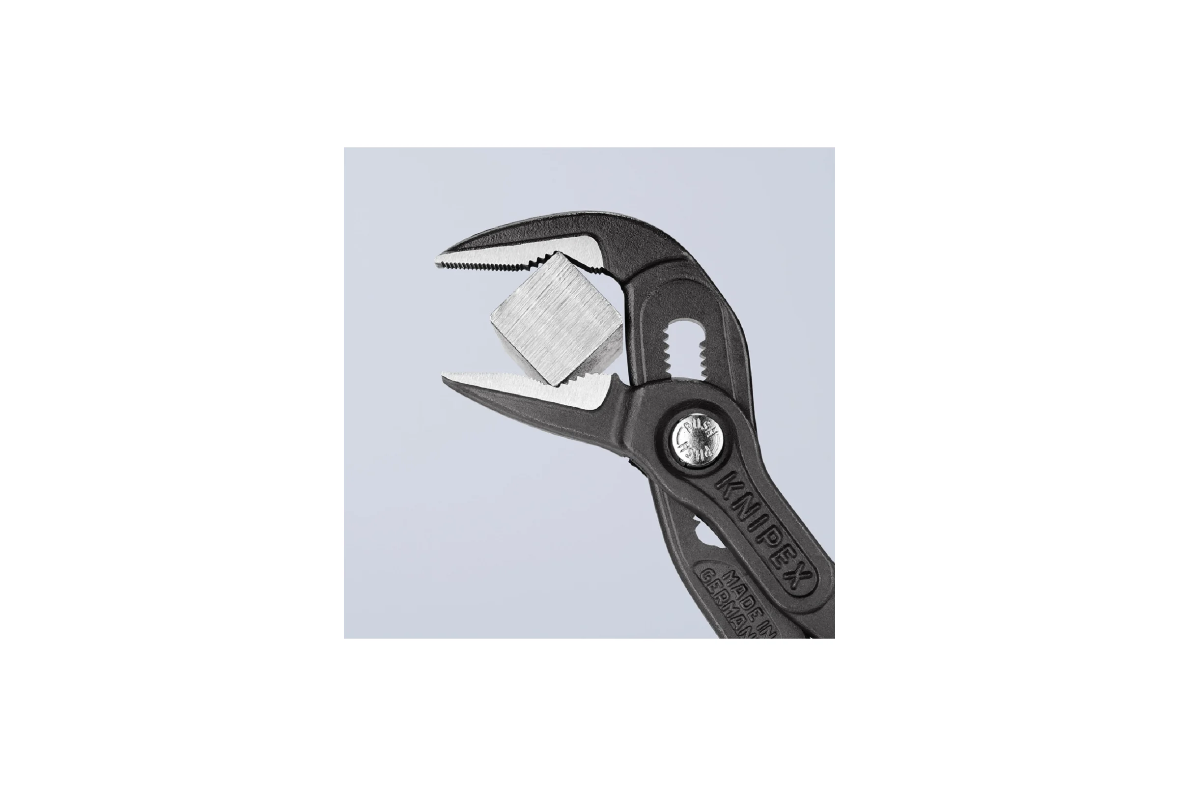 Клещи переставные Knipex COBRA ES, тонкие, зев 32 мм, длина 180 мм, фосфатированные, обливные ручки, SB KN-8751180SB