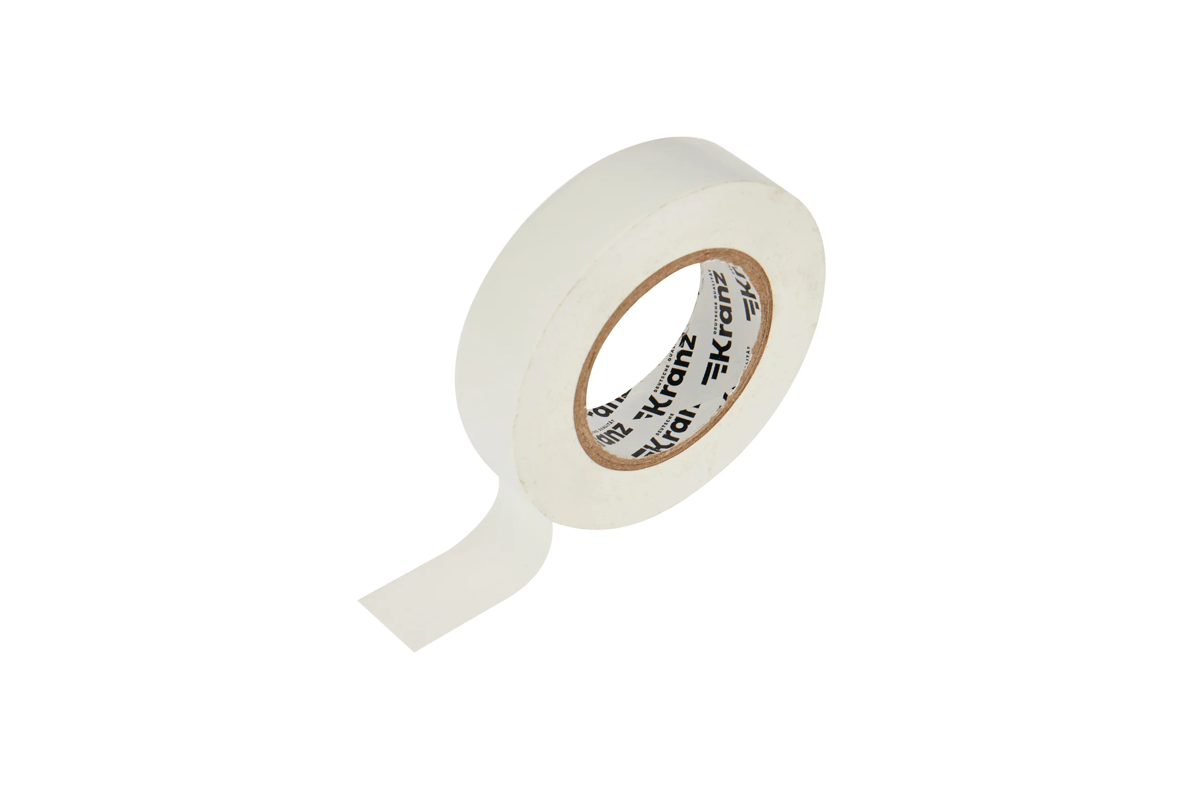 Изолента ПВХ KRANZ 0,13х19 мм, 25 м, белая KR-09-2201