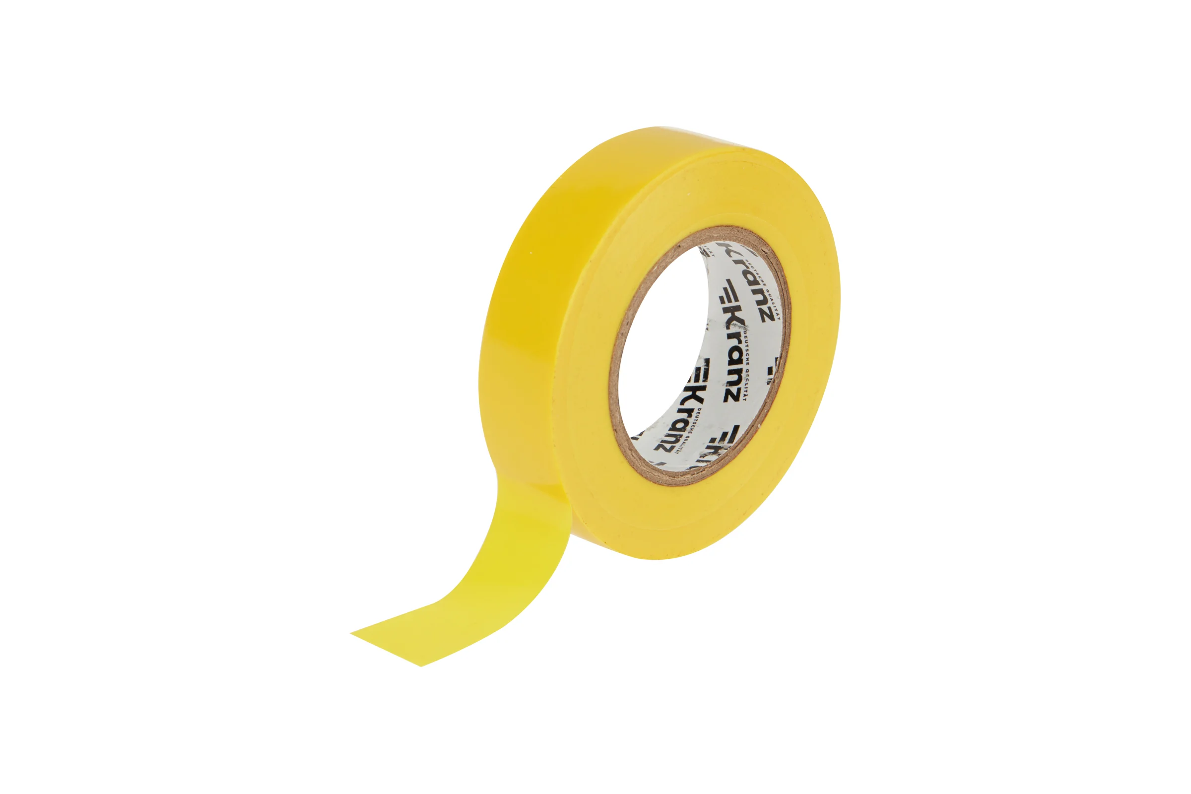 Изолента ПВХ KRANZ 0,13х19 мм, 25 м, желтая KR-09-2202