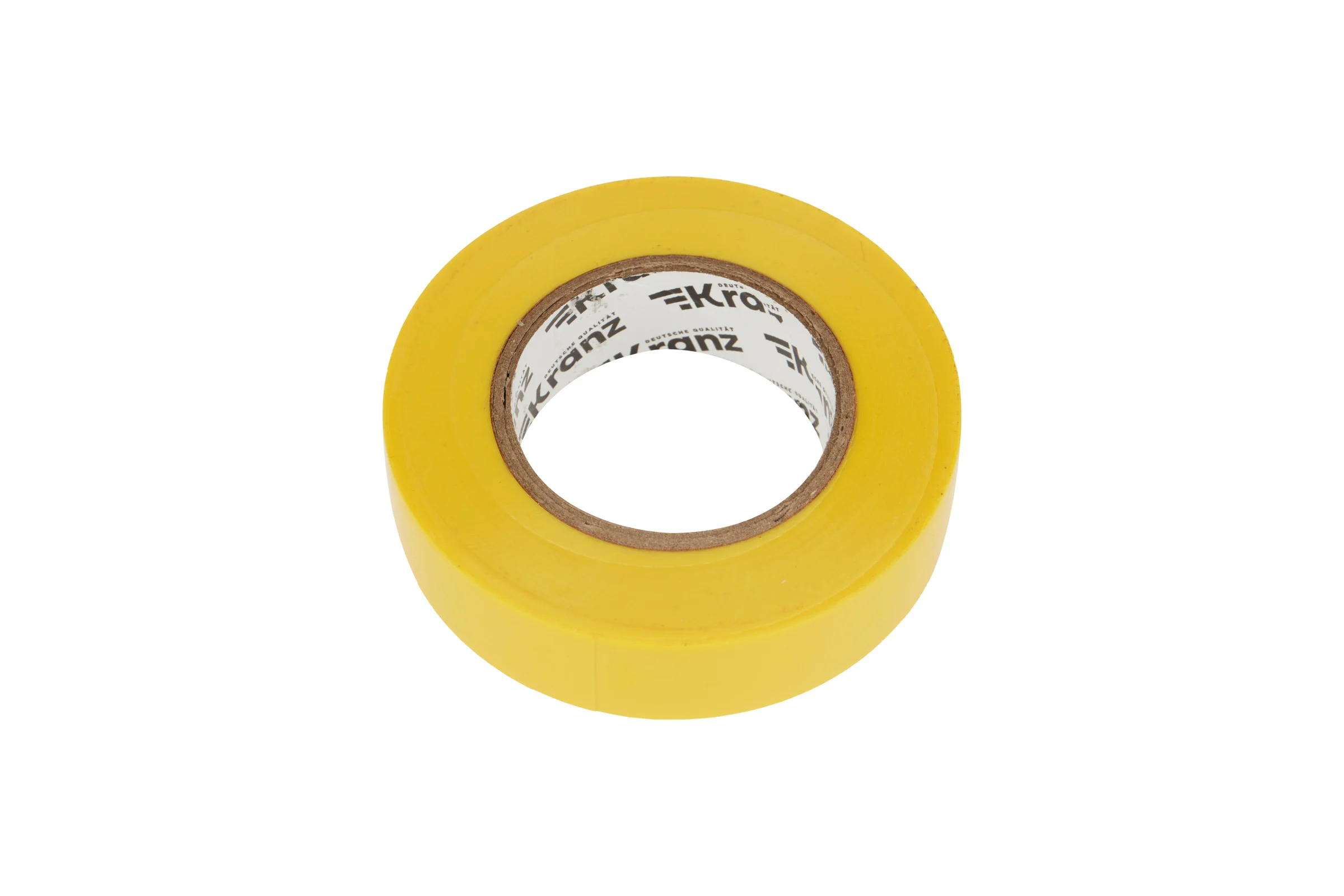 Изолента ПВХ KRANZ 0,13х19 мм, 25 м, желтая KR-09-2202