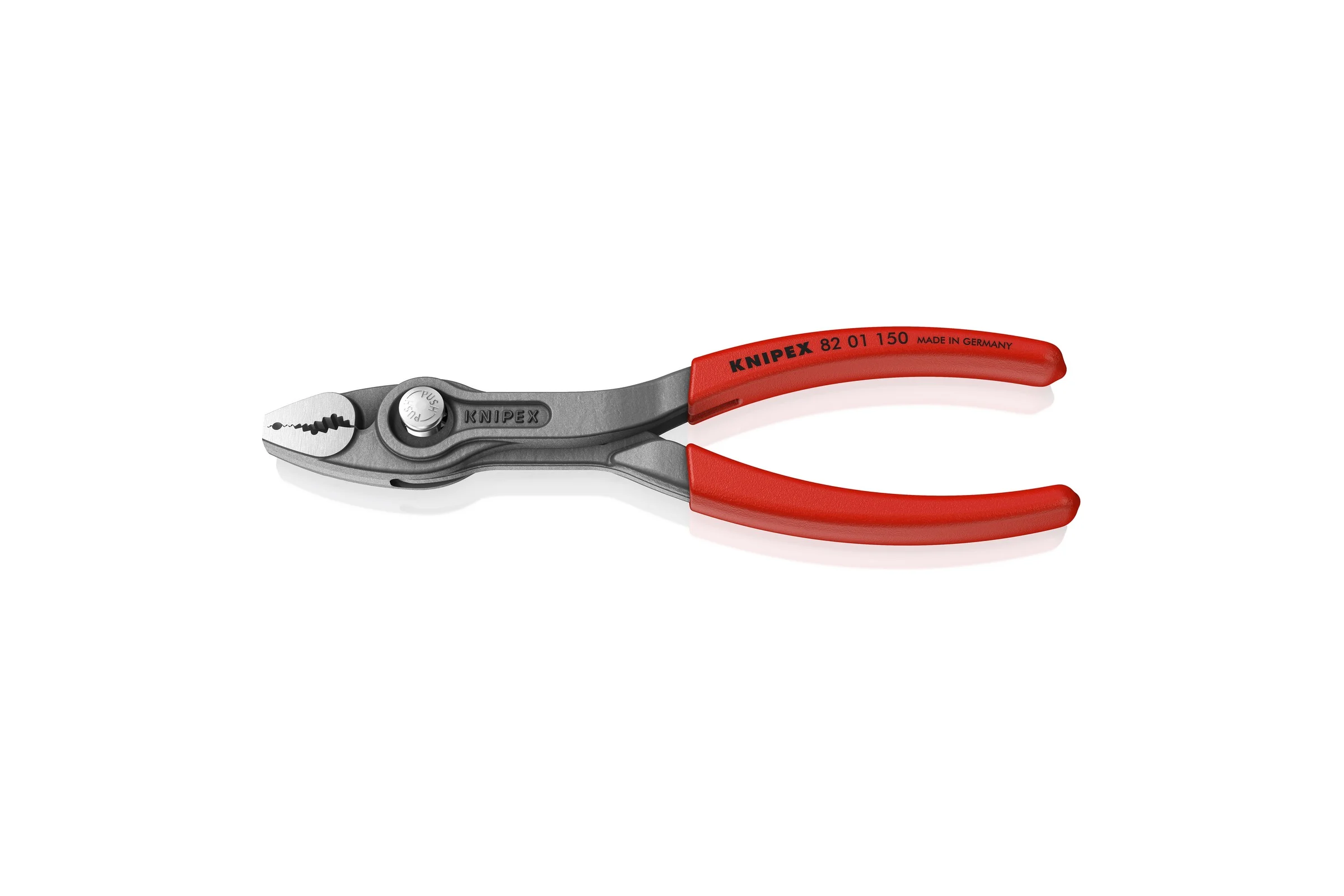 Клещи с фронтальным и боковым захватами Knipex TwinGrip зев 3-16 мм, длина 150 мм, обливные ручки, SB KN-8201150SB