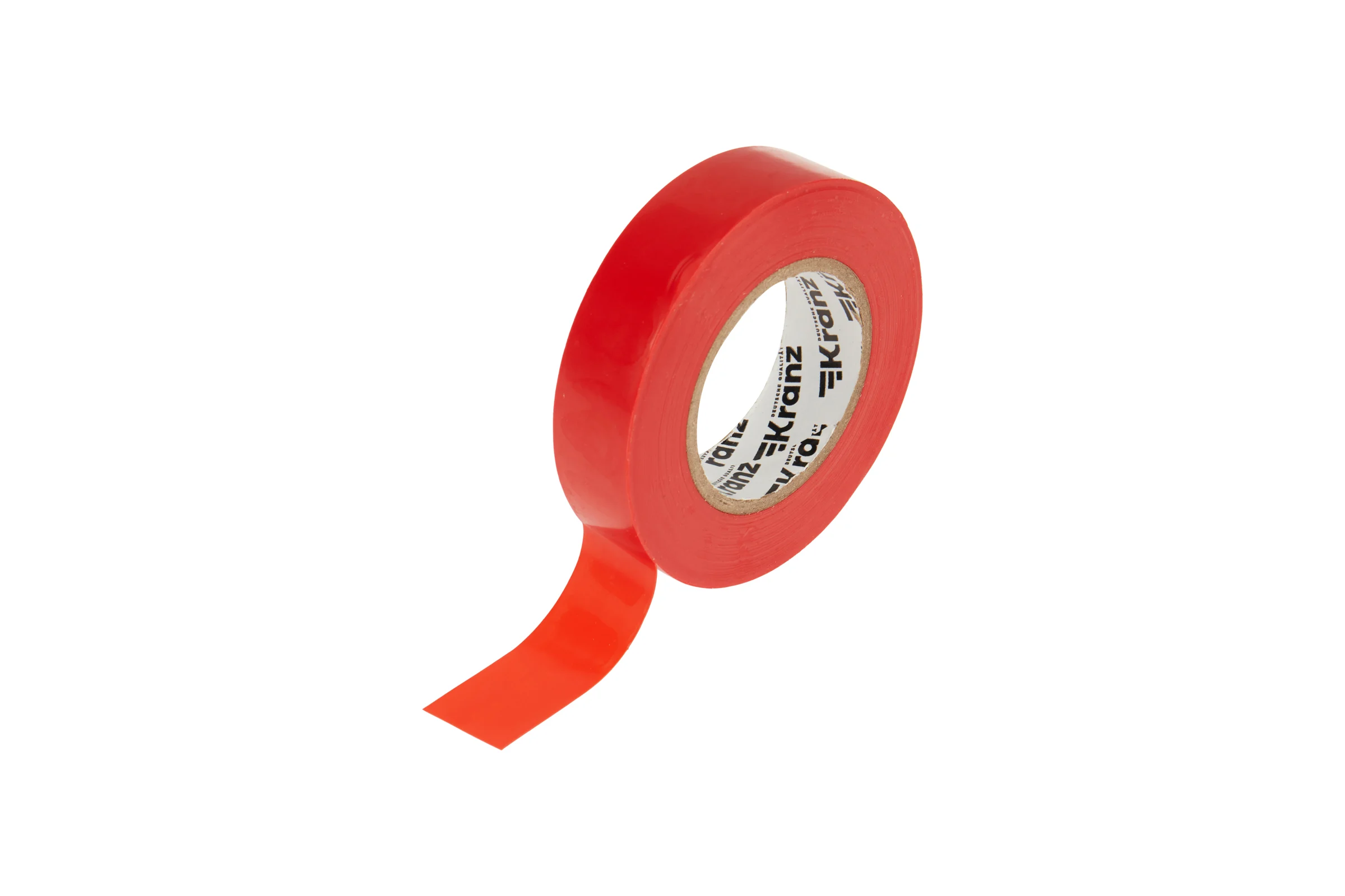 Изолента ПВХ KRANZ 0,13х19 мм, 25 м, красная KR-09-2204