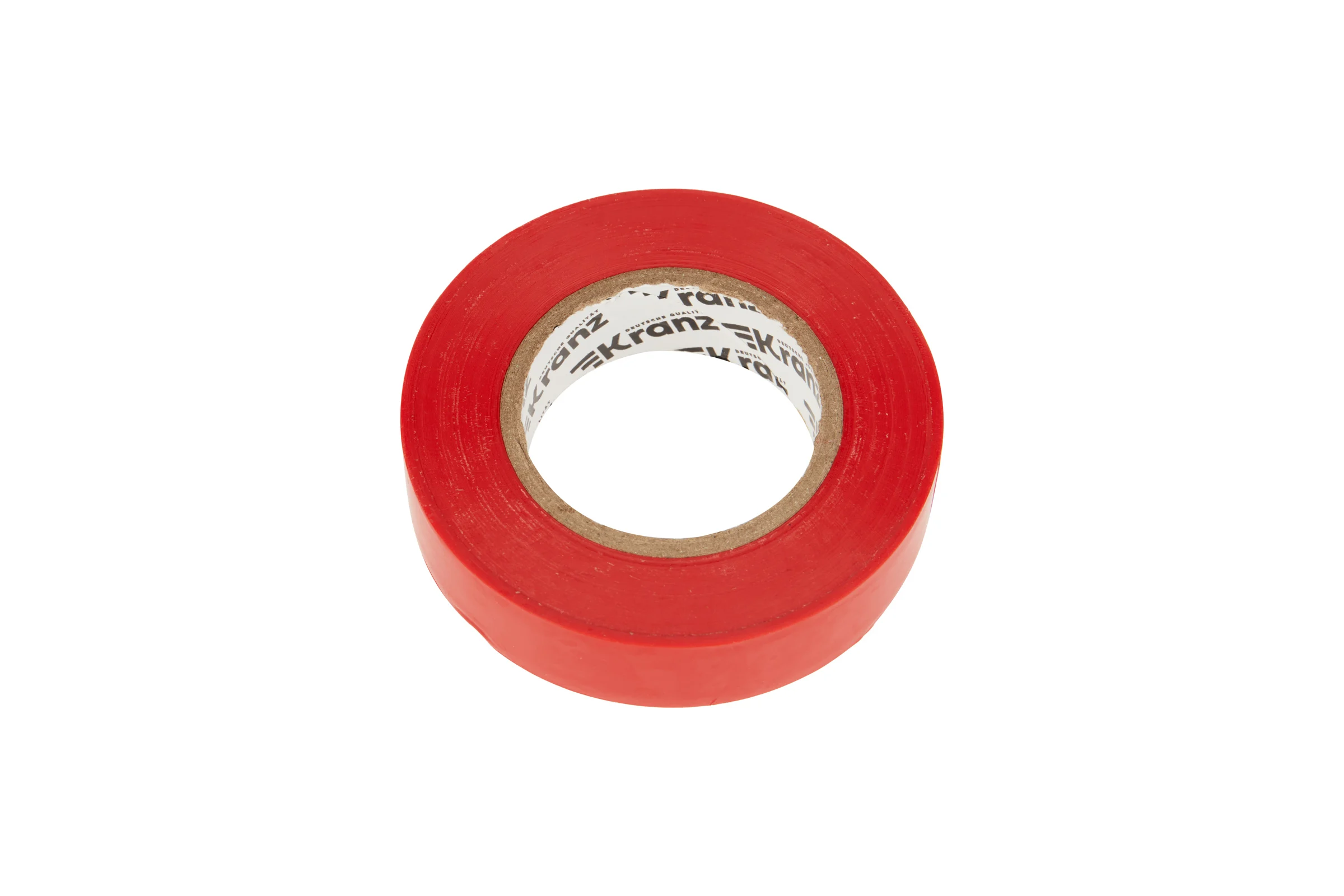 Изолента ПВХ KRANZ 0,13х19 мм, 25 м, красная KR-09-2204