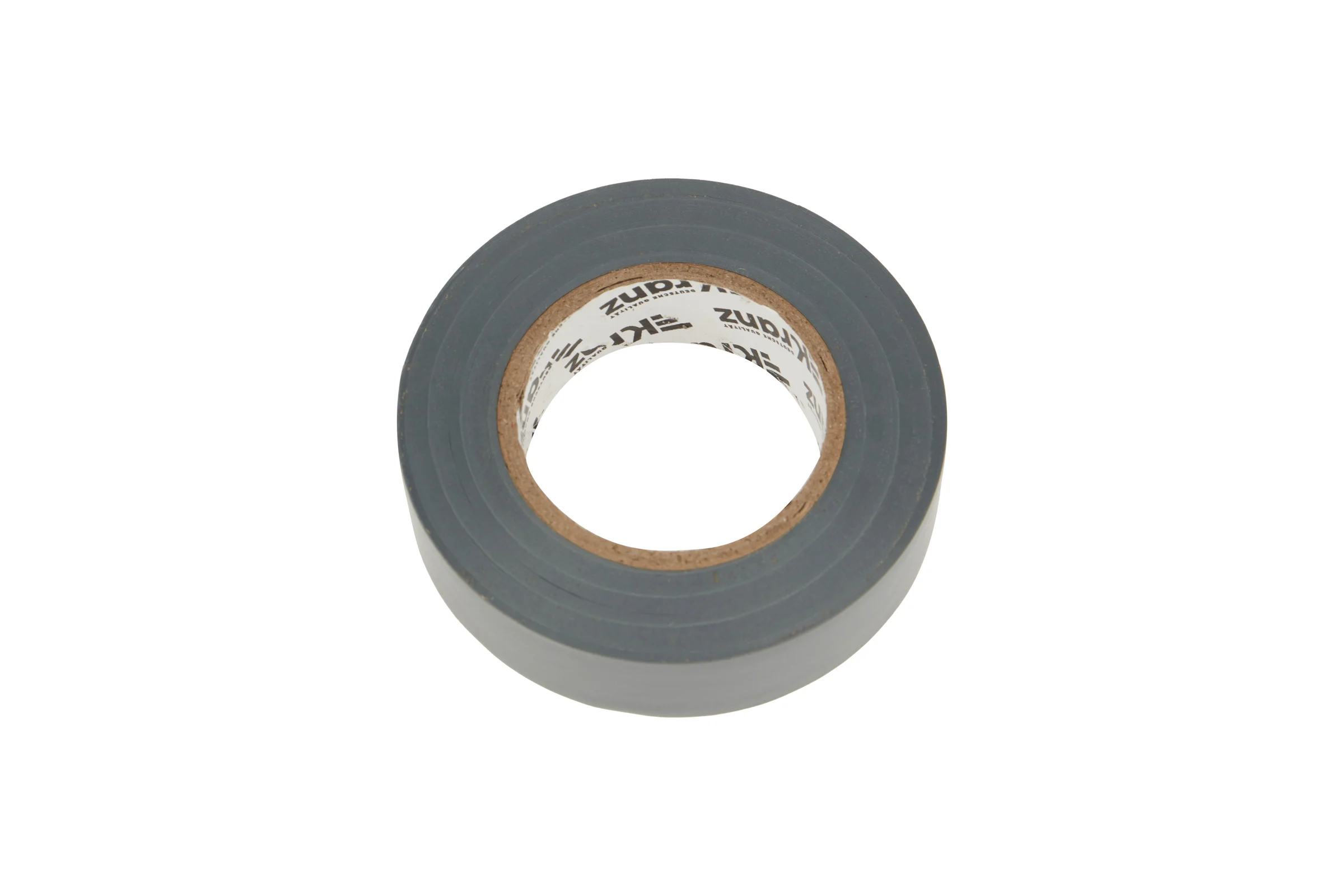 Изолента ПВХ KRANZ 0,13х19 мм, 25 м, серая KR-09-2208