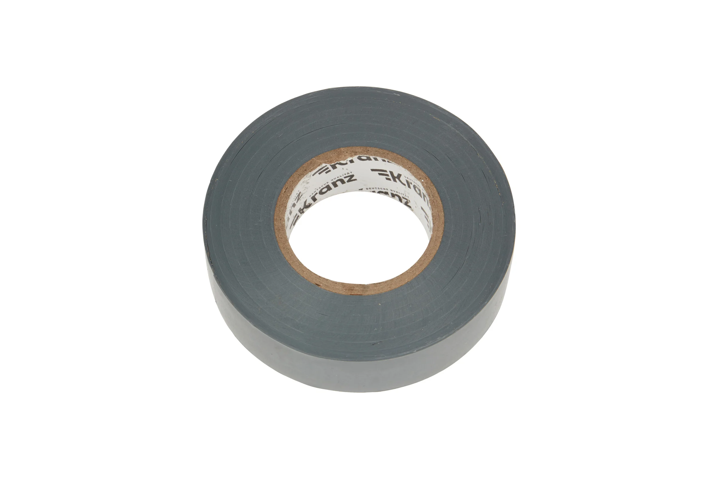 Профессиональная изолента ПВХ KRANZ 0,18х19 мм, 20 м, серая KR-09-2808