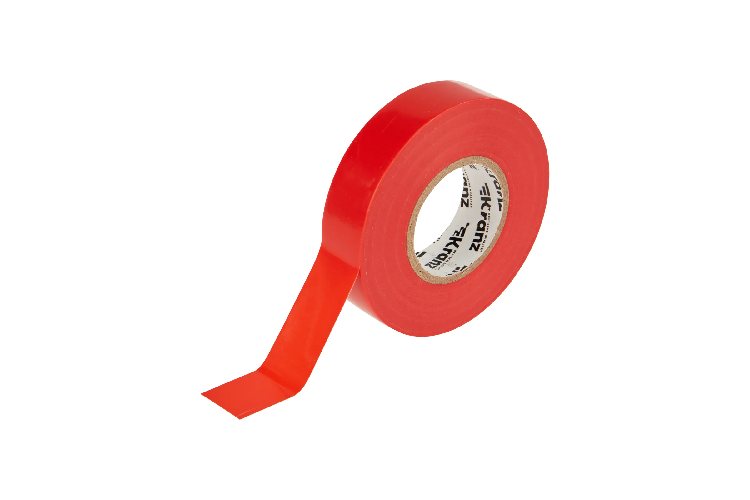 Профессиональная изолента ПВХ KRANZ 0,18х19 мм х 20 м, красная KR-09-2804