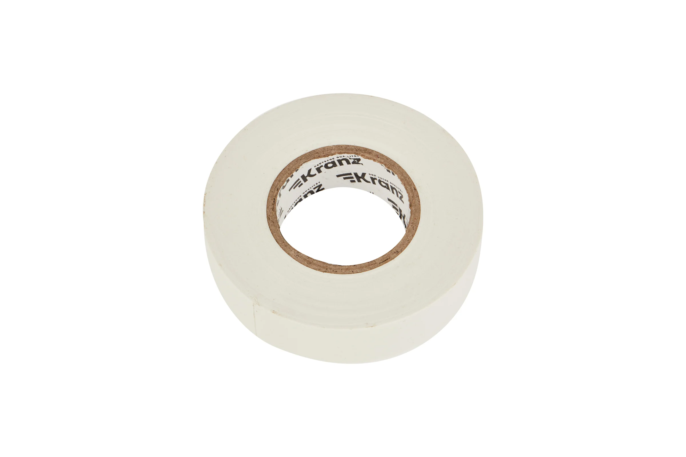 Профессиональная изолента ПВХ KRANZ 0,18х19 мм, 20 м, белая KR-09-2801