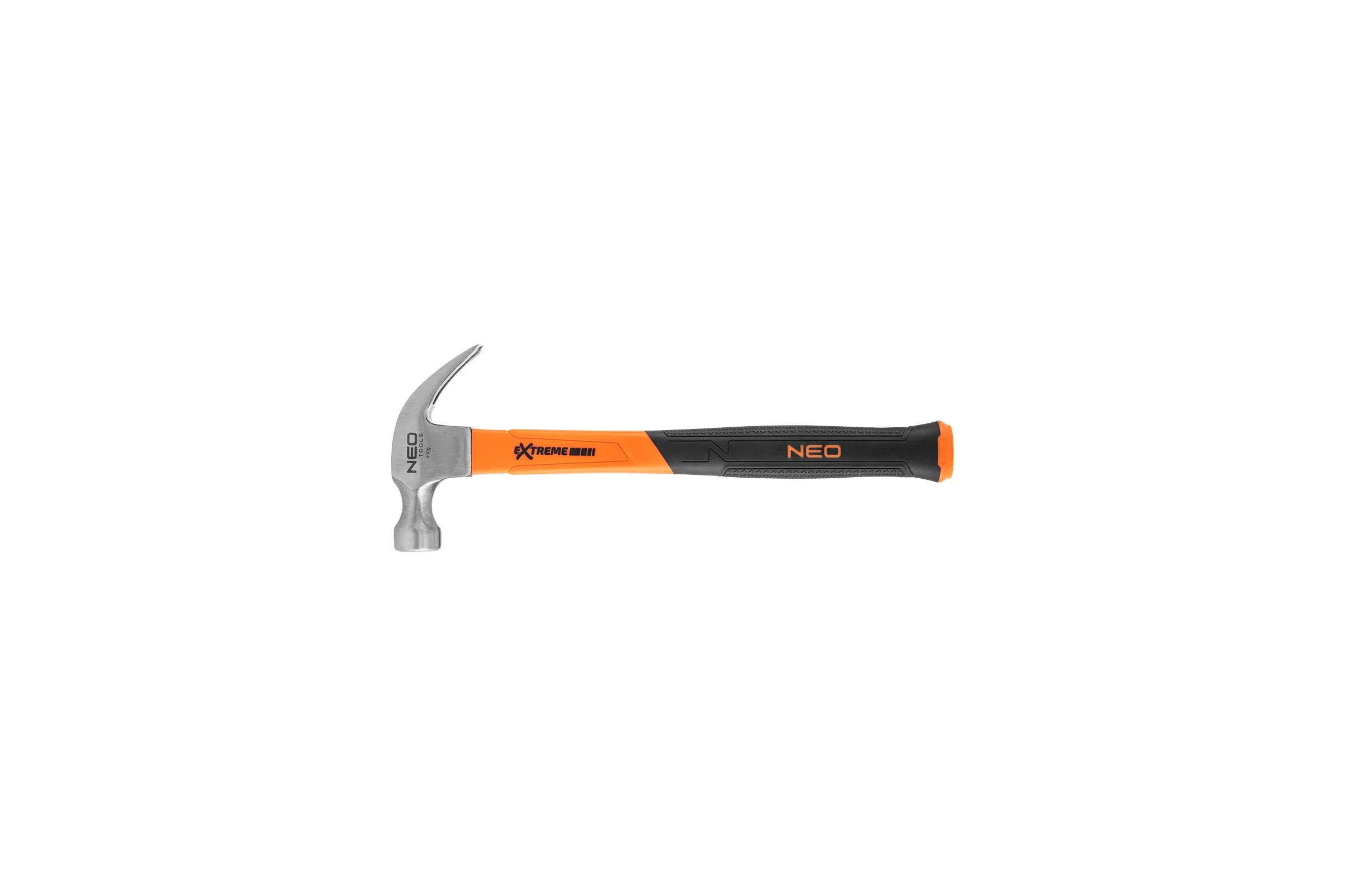 Плотничий молоток NEO Tools 450 г, рукоятка из стекловолокна 25-132