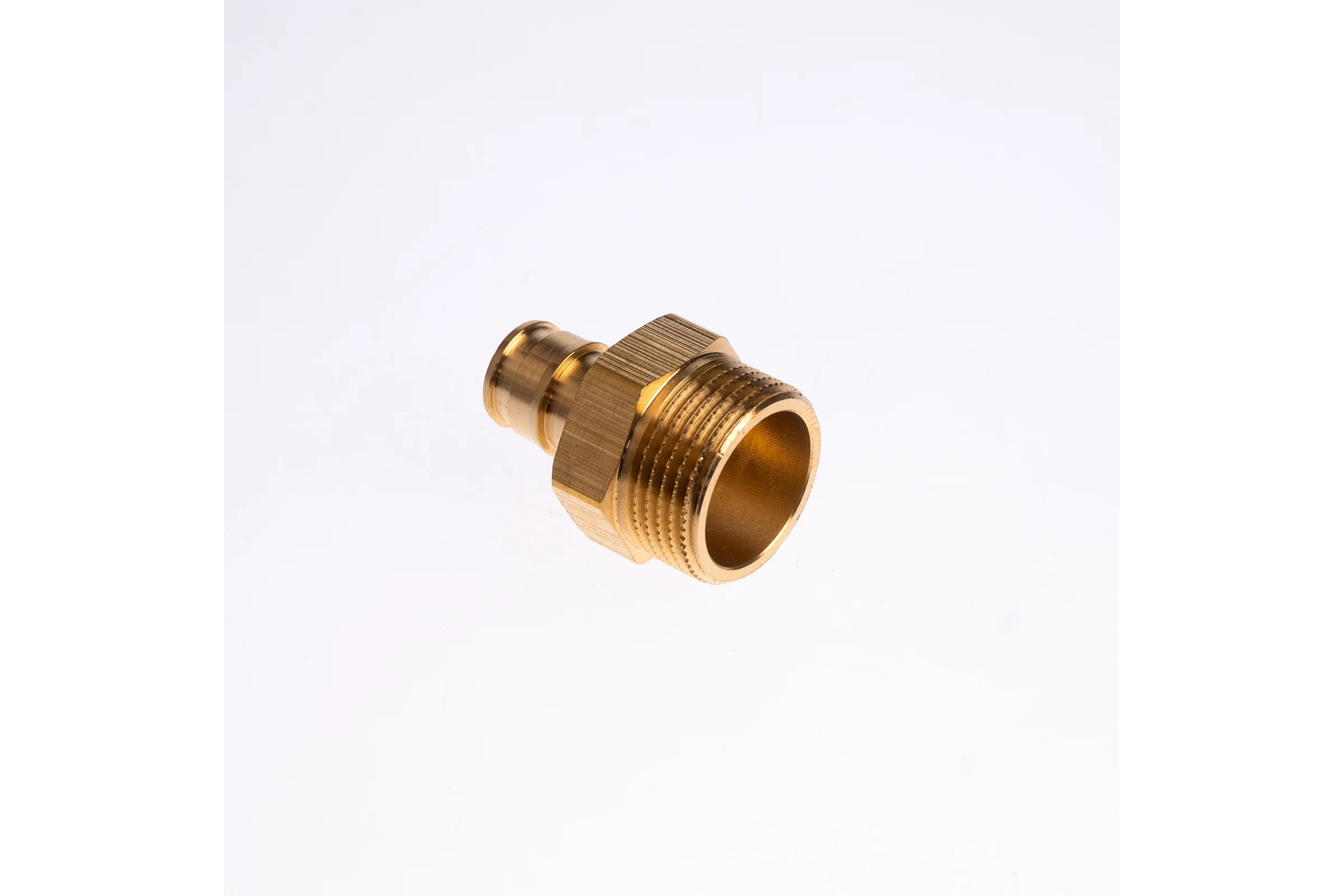 Муфта для PE-X труб РОС радиальная латунь, Дн 16x3/4 НР (127-3709) R0341347