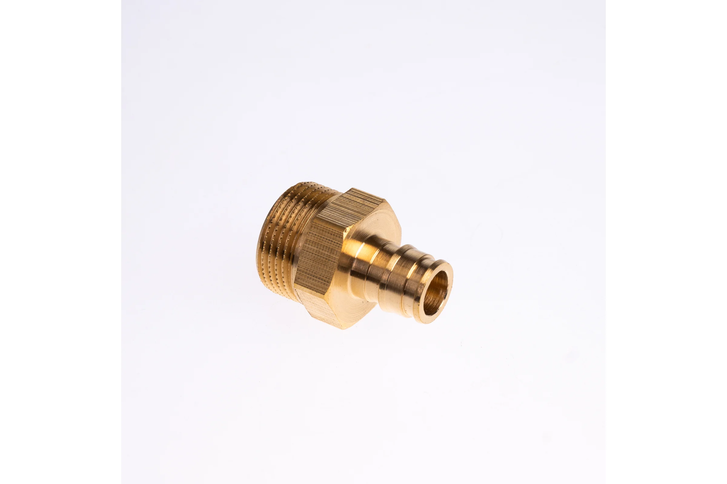 Муфта для PE-X труб РОС радиальная латунь, Дн 16x3/4 НР (127-3709) R0341347