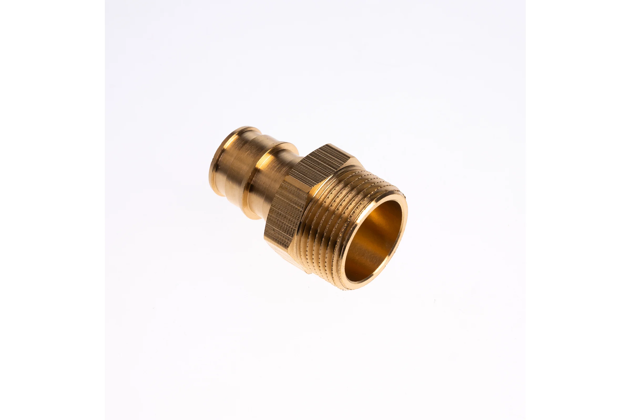 Муфта для PE-X труб РОС радиальная латунь, Дн 20x3/4 НР (127-3712) R0341378