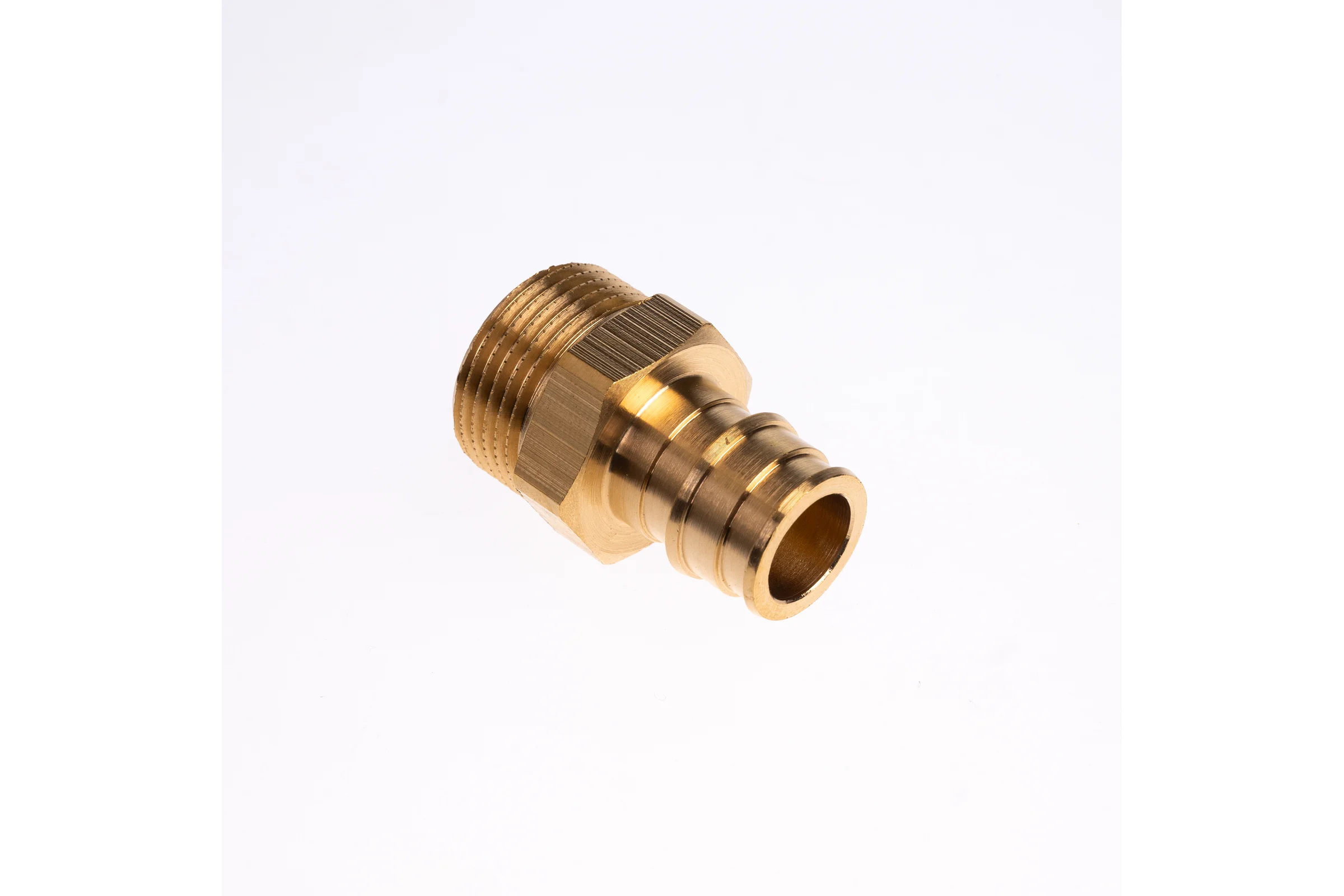 Муфта для PE-X труб РОС радиальная латунь, Дн 20x3/4 НР (127-3712) R0341378