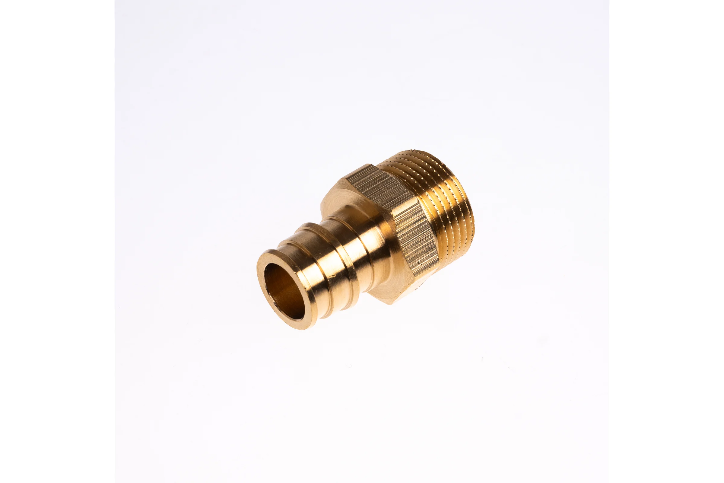 Муфта для PE-X труб РОС радиальная латунь, Дн 20x3/4 НР (127-3712) R0341378