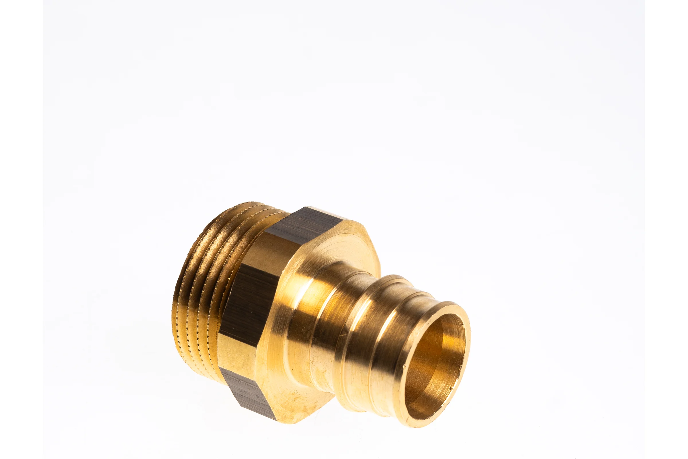 Муфта для PE-X труб РОС радиальная латунь Дн 25x1 НР (127-3713) R0341385