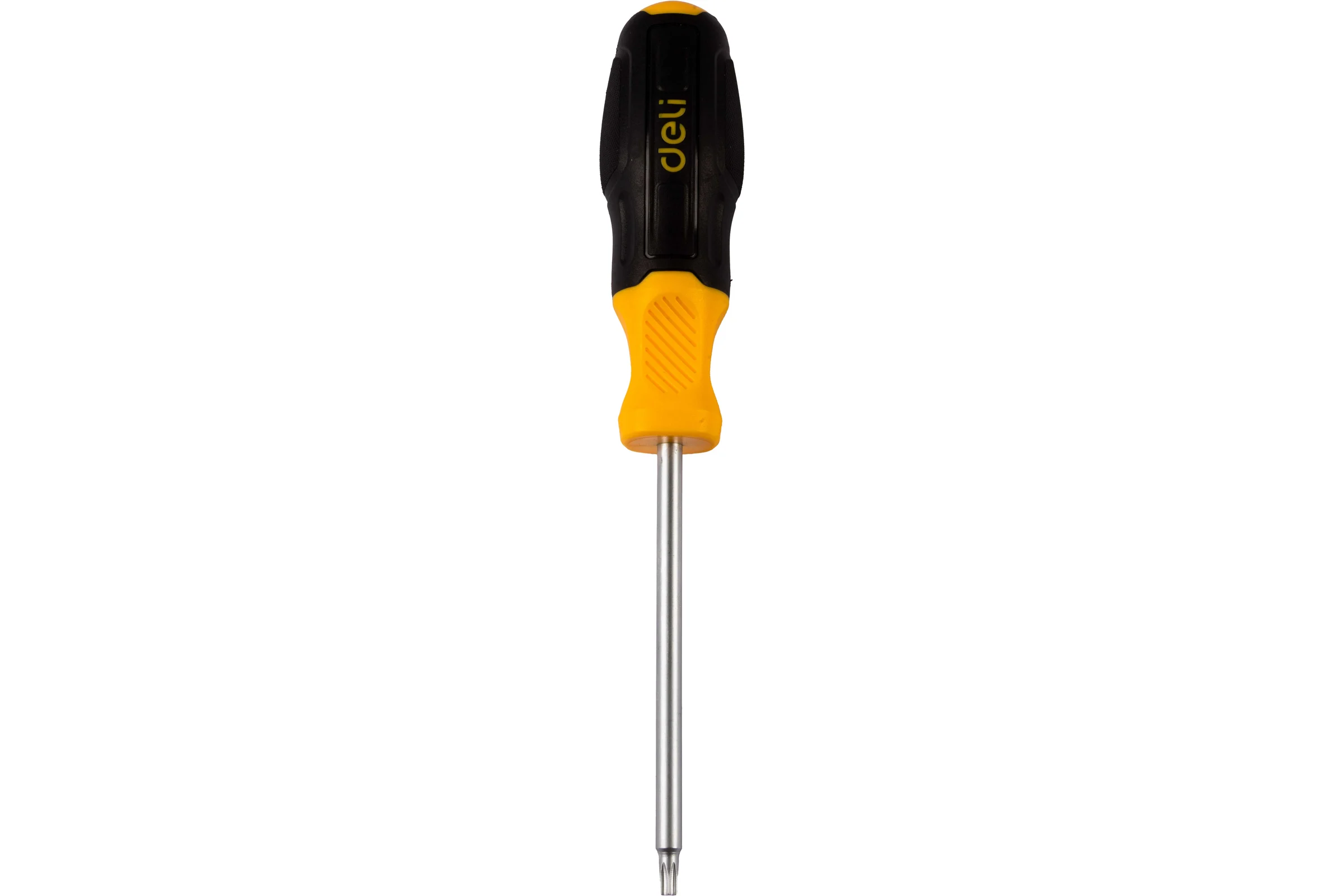 Отвертка Torx Deli DL6310025T, T25x100мм, сталь Cr-V, двухкомпонентная прорезиненная рукоять 183588
