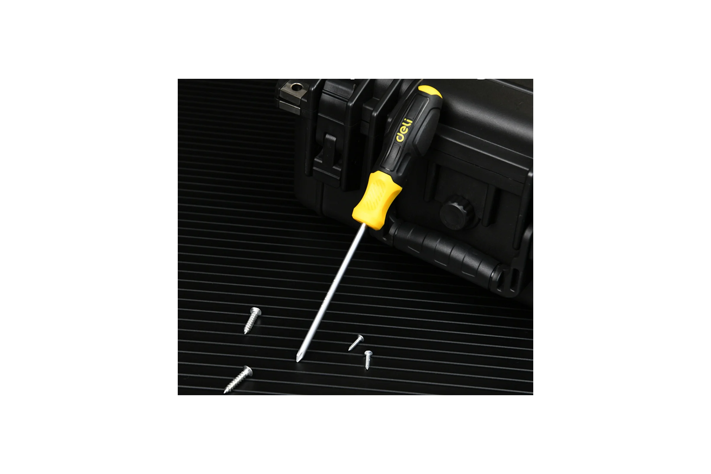 Отвертка Torx Deli DL6310025T, T25x100мм, сталь Cr-V, двухкомпонентная прорезиненная рукоять 183588