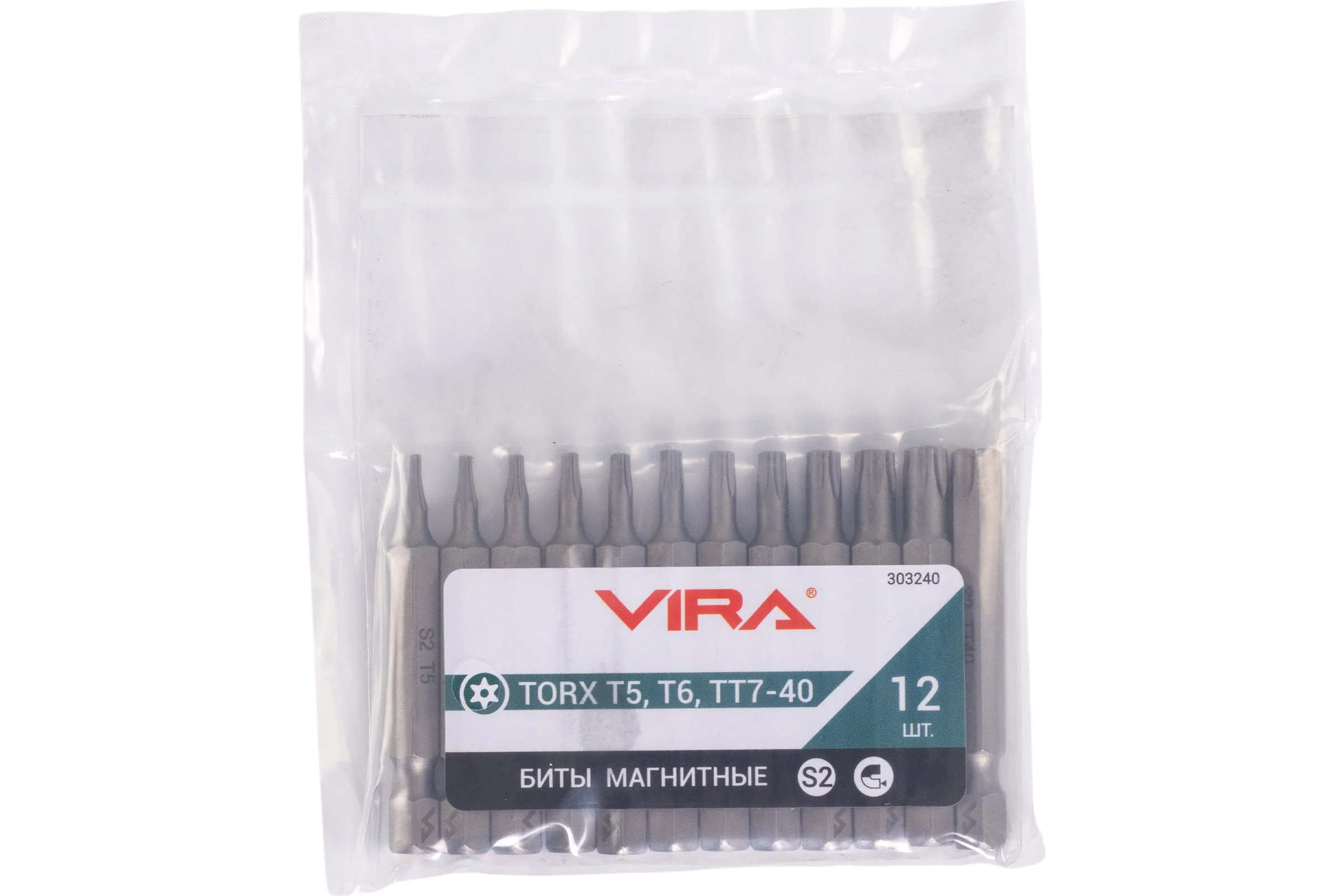 Набор бит VIRA TORX 50 мм 12 шт 303240