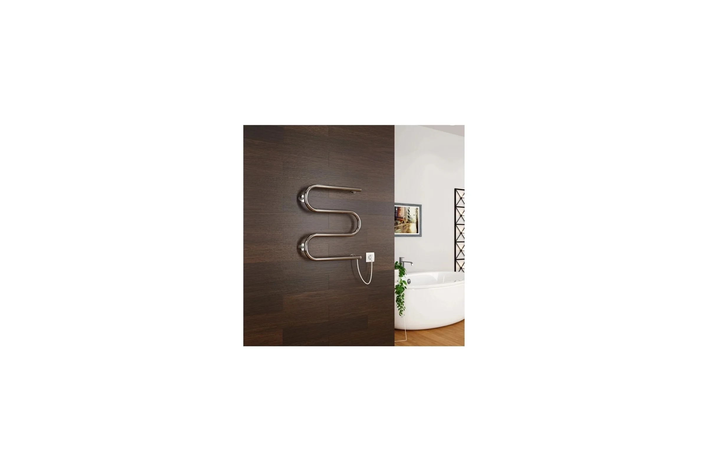 Полотенцесушитель MIXLINE SIMPLE M 60x50 кнопочный выкл, 192 Вт 556802