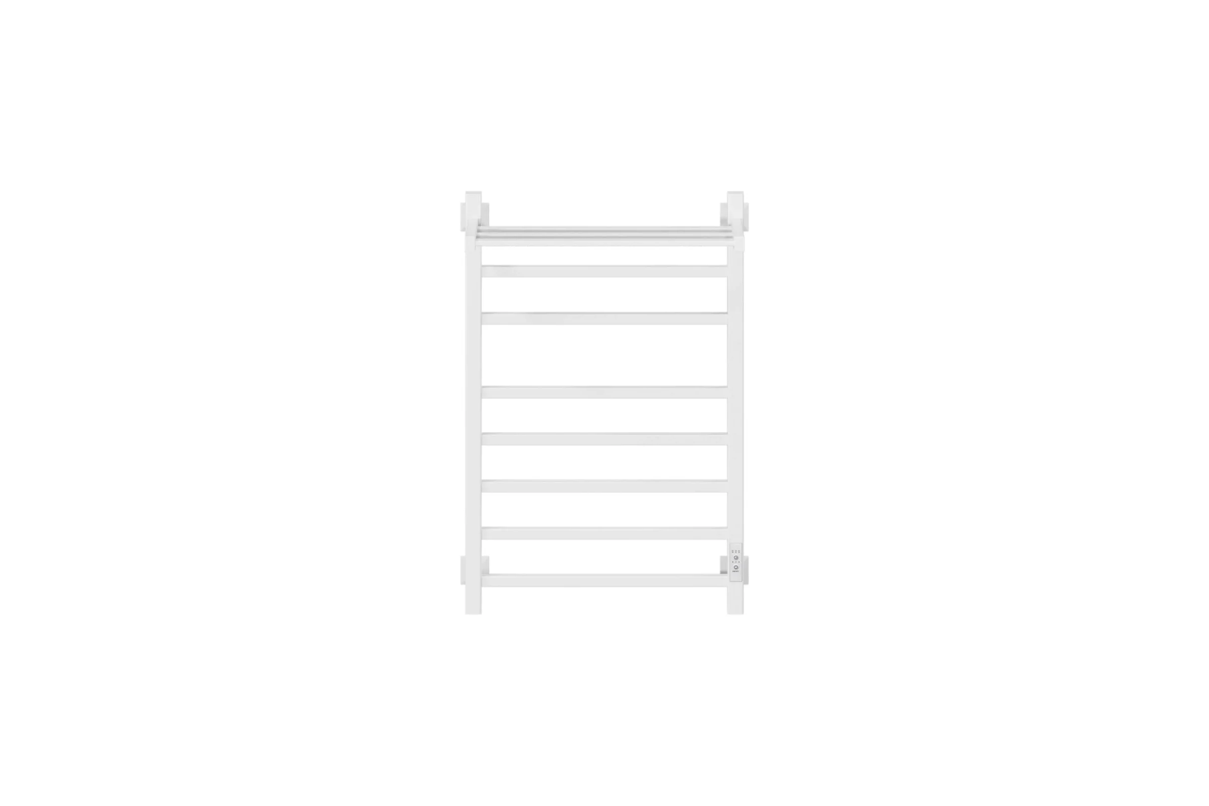 Полотенцесушитель MIXLINE FORTUNE 80x50 таймер, 560 Вт, 7 перекладин + полка электрический БЕЛЫЙ 556429