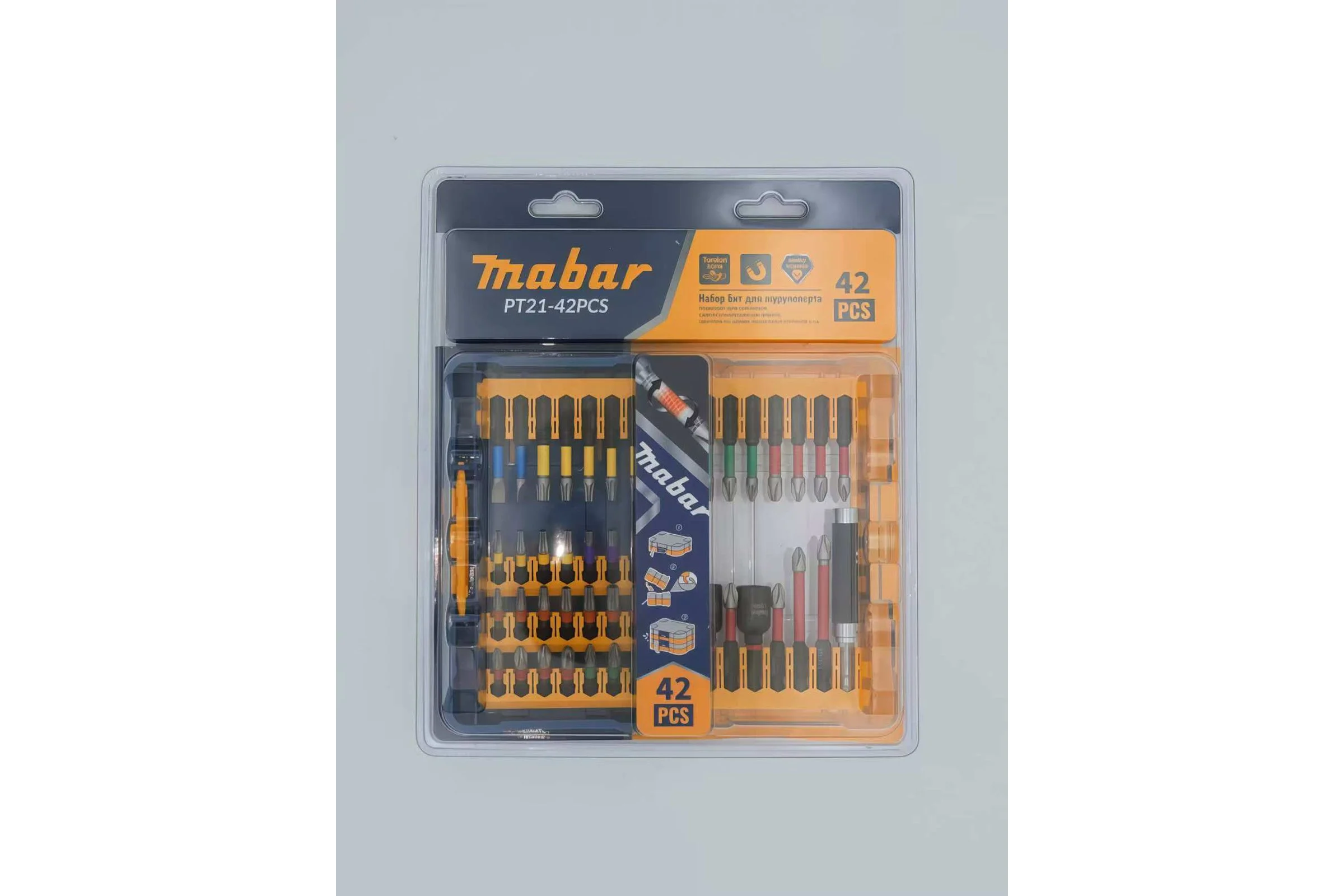Набор бит для шуруповёрта MABAR модели 1*20 new PT21-42PCS