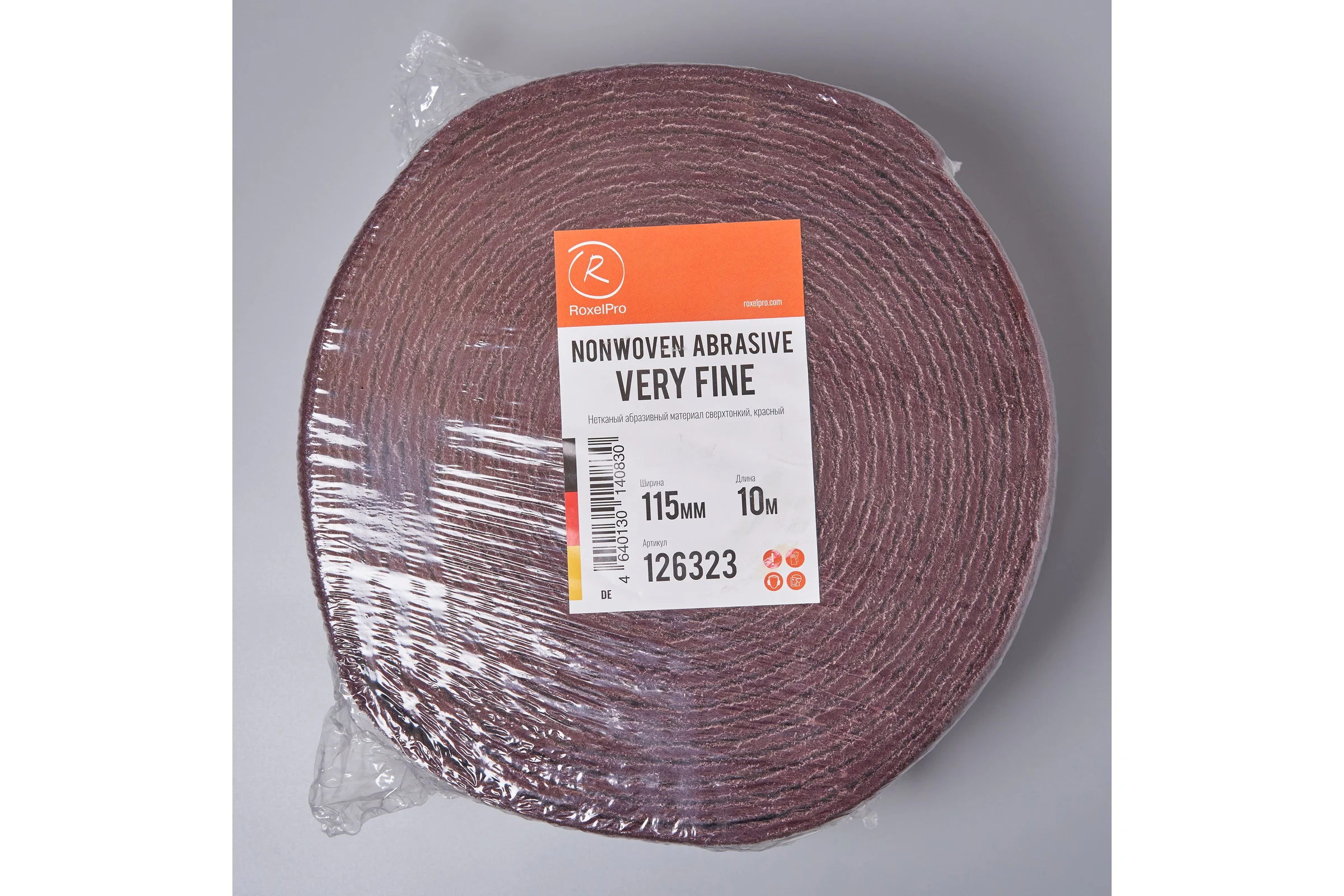 Скотч брайт (Scotch-Brite) PACK INNOVATION 115мм х 10м, красный упаковка 1 шт. IP0VF00RD115.10-1