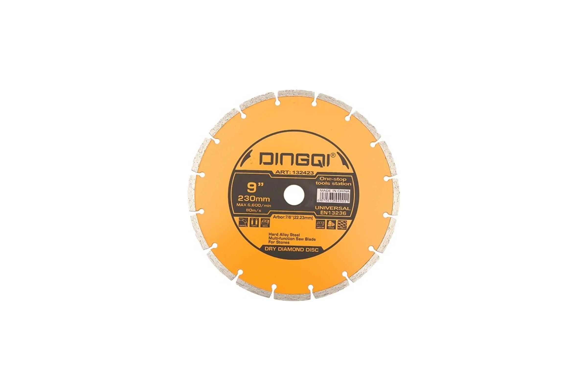 Диск алмазный отрезной DINGQI СТАНДАРТ, 230x22,2 мм. 132423