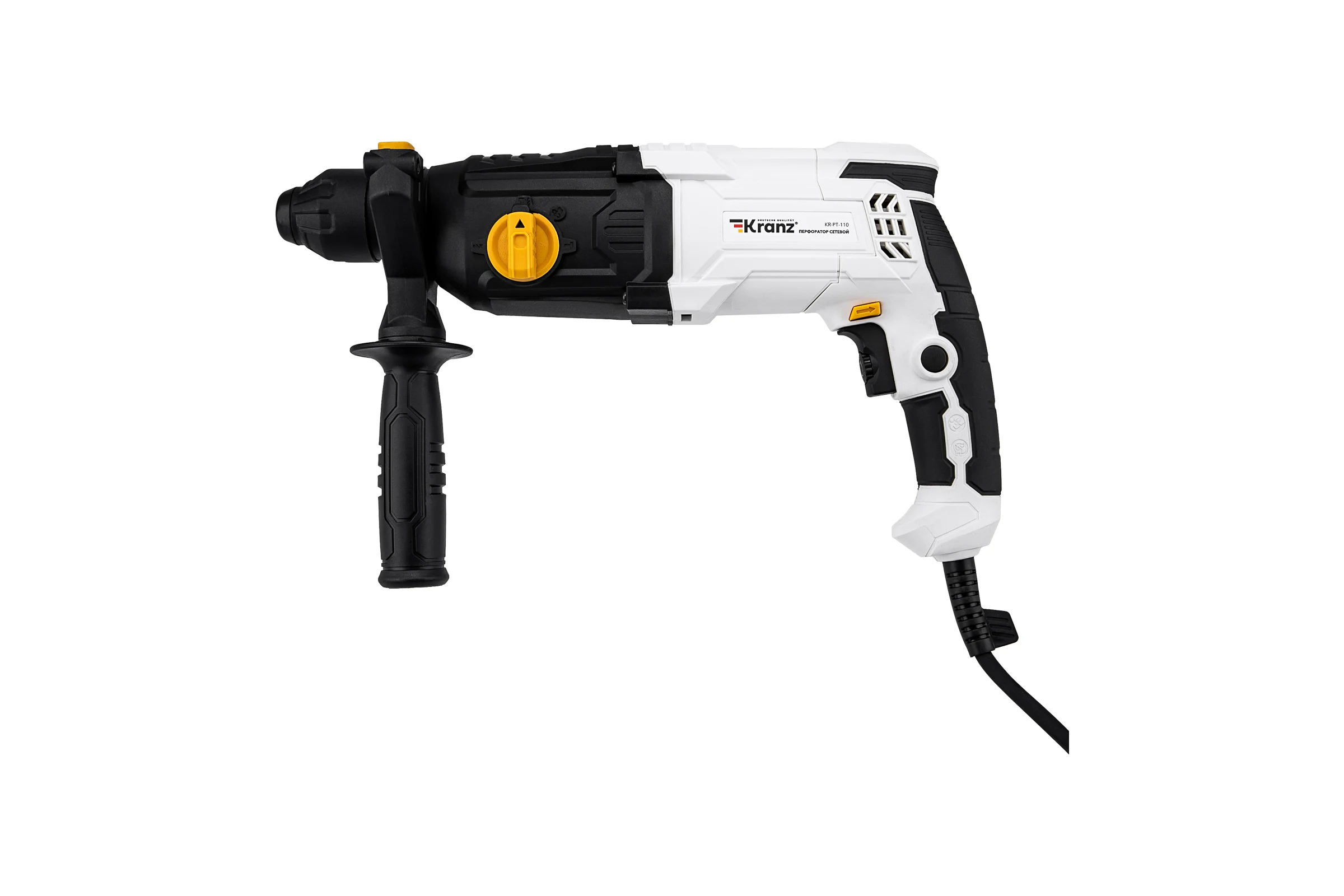 Перфоратор сетевой KRANZ SDS-plus, 1050Вт, 3,2Дж, в кейсе KR-PT-110