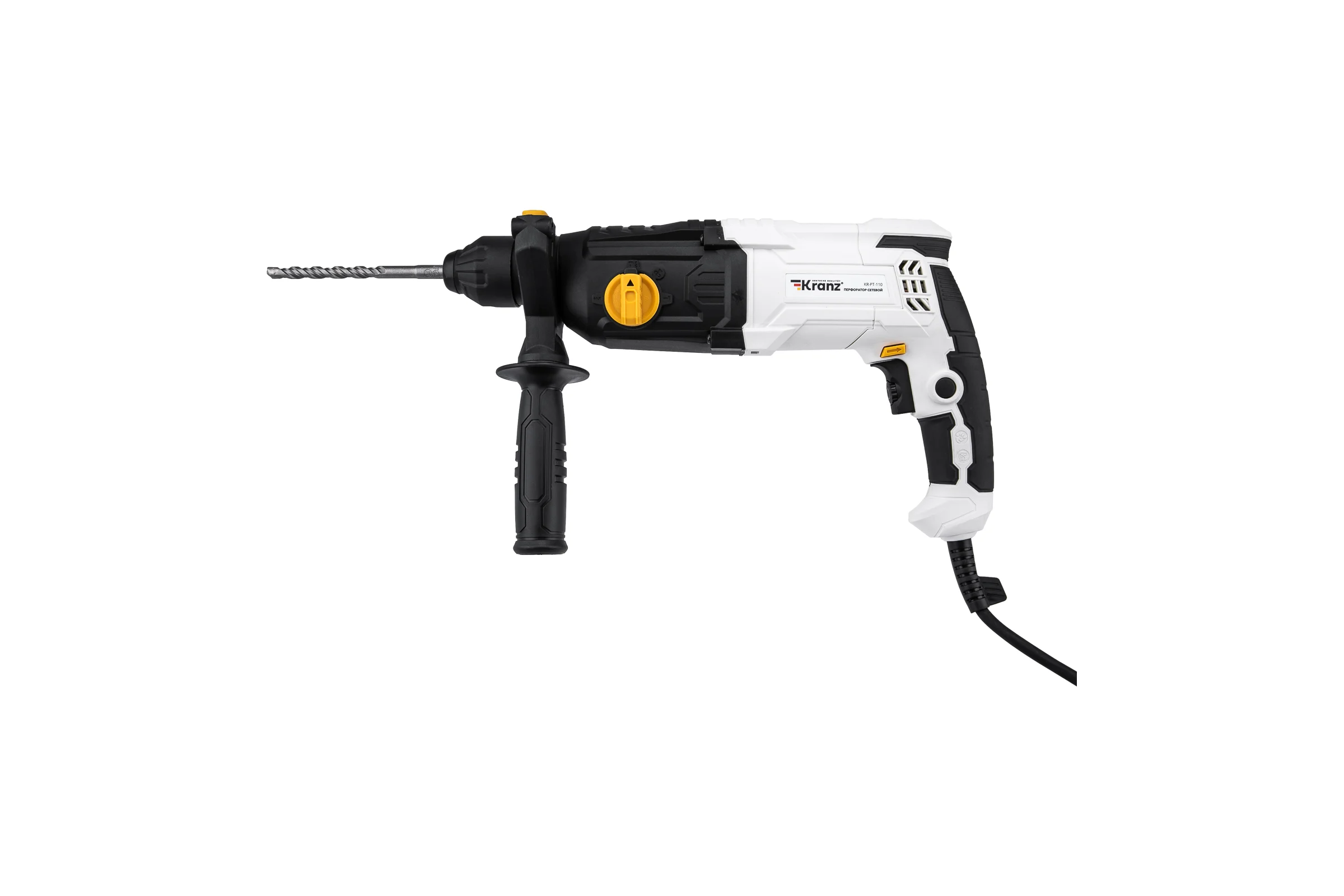 Перфоратор сетевой KRANZ SDS-plus, 1050Вт, 3,2Дж, в кейсе KR-PT-110