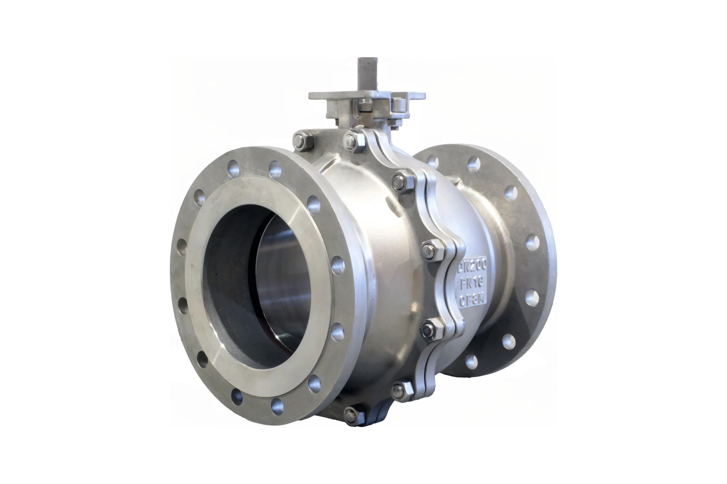 Кран шаровой DN.ru 316-316-PTFE-F-ISO-R Ду250 Ру16 полнопроходной, пневмопривод, редуктор D160-60753
